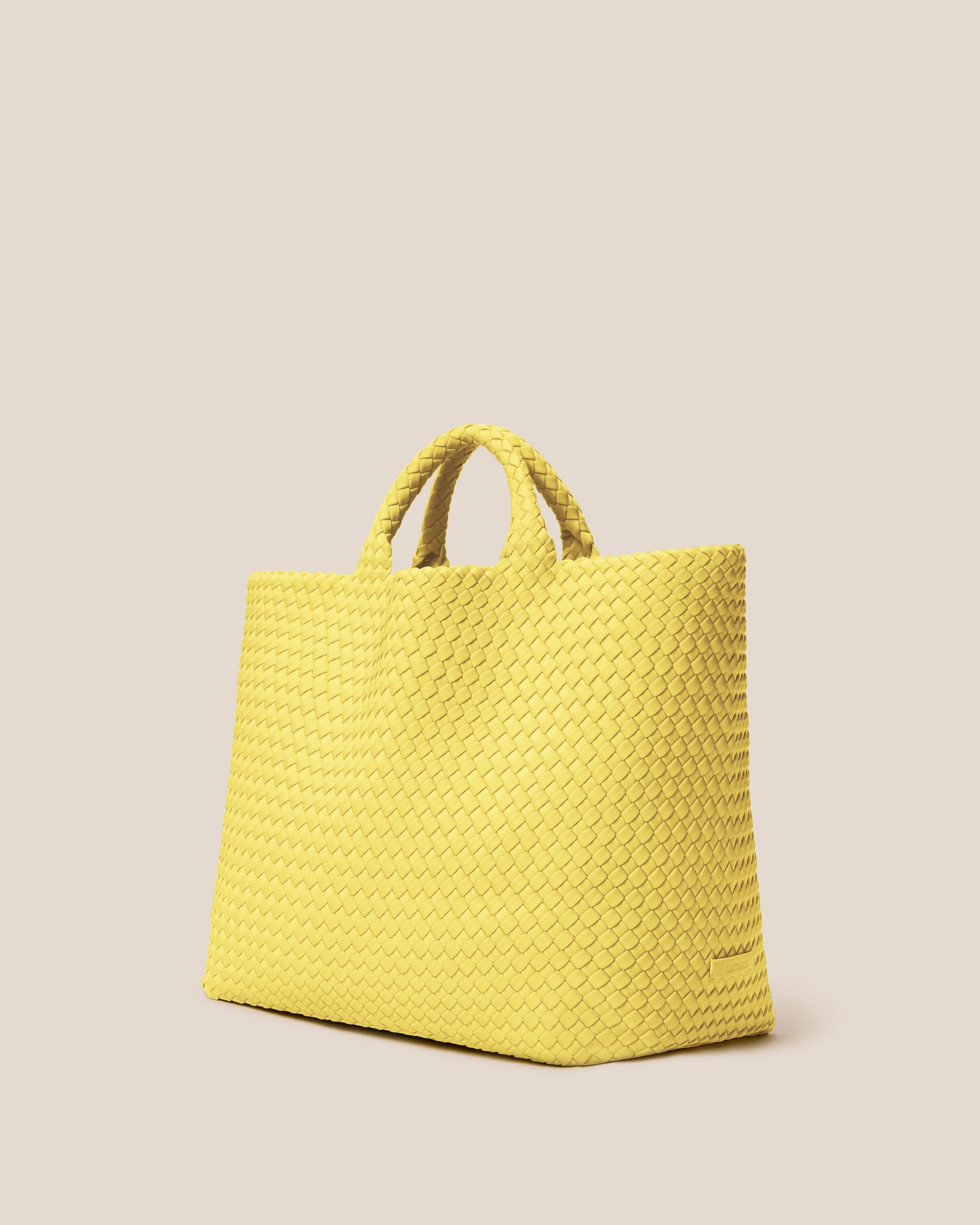 St. Barths Large Tote in Citron | Side