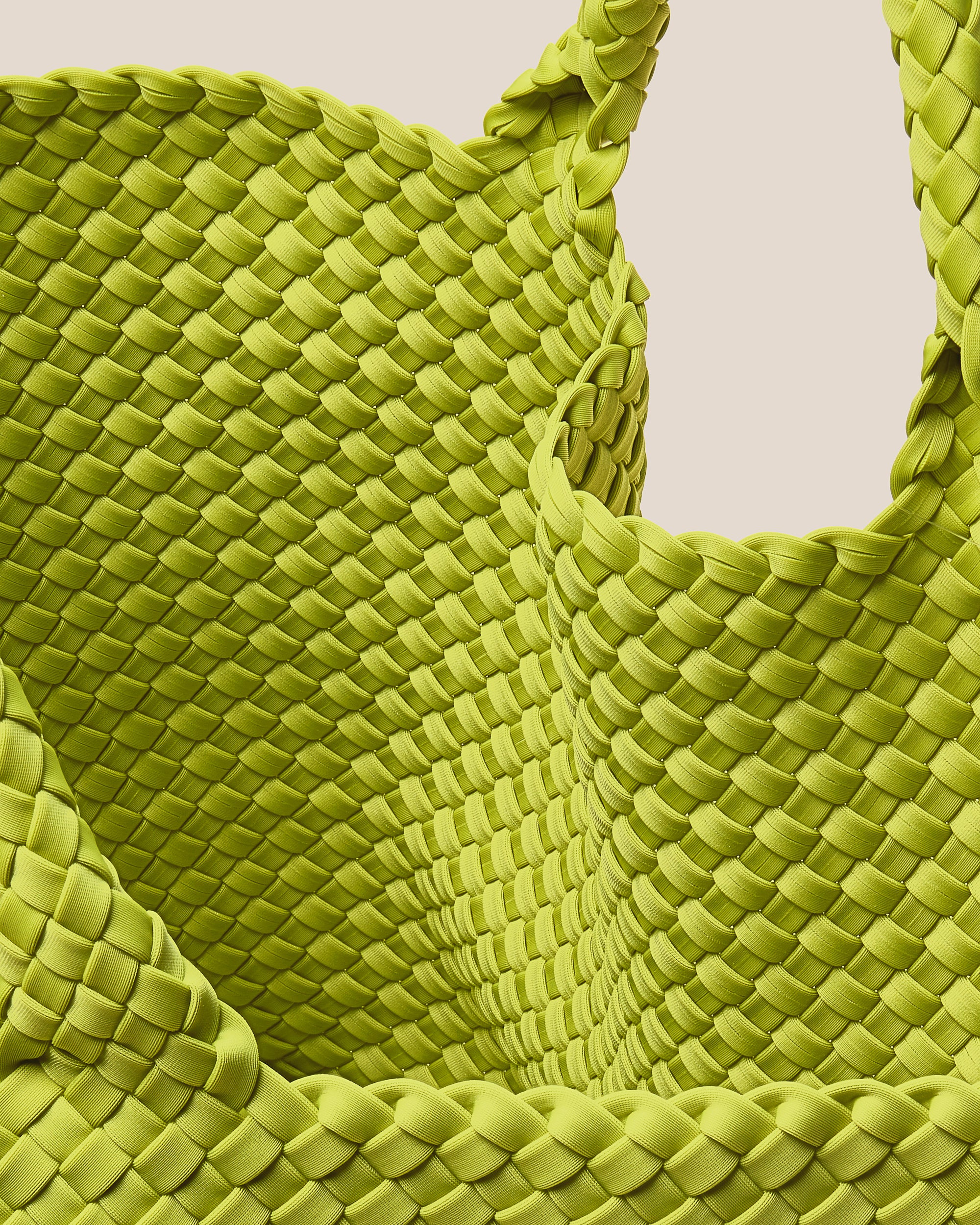St. Barths Large Tote in Matcha | Interior