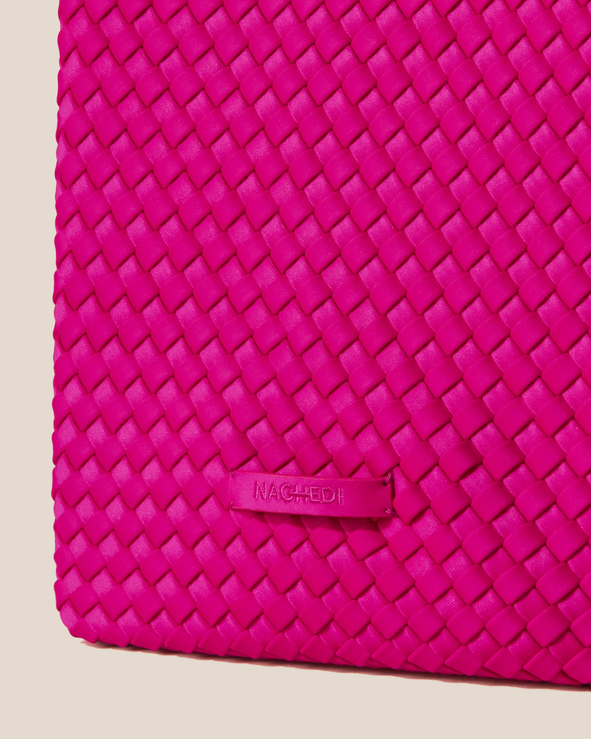 St. Barths Large Tote in Miami Pink | Detail