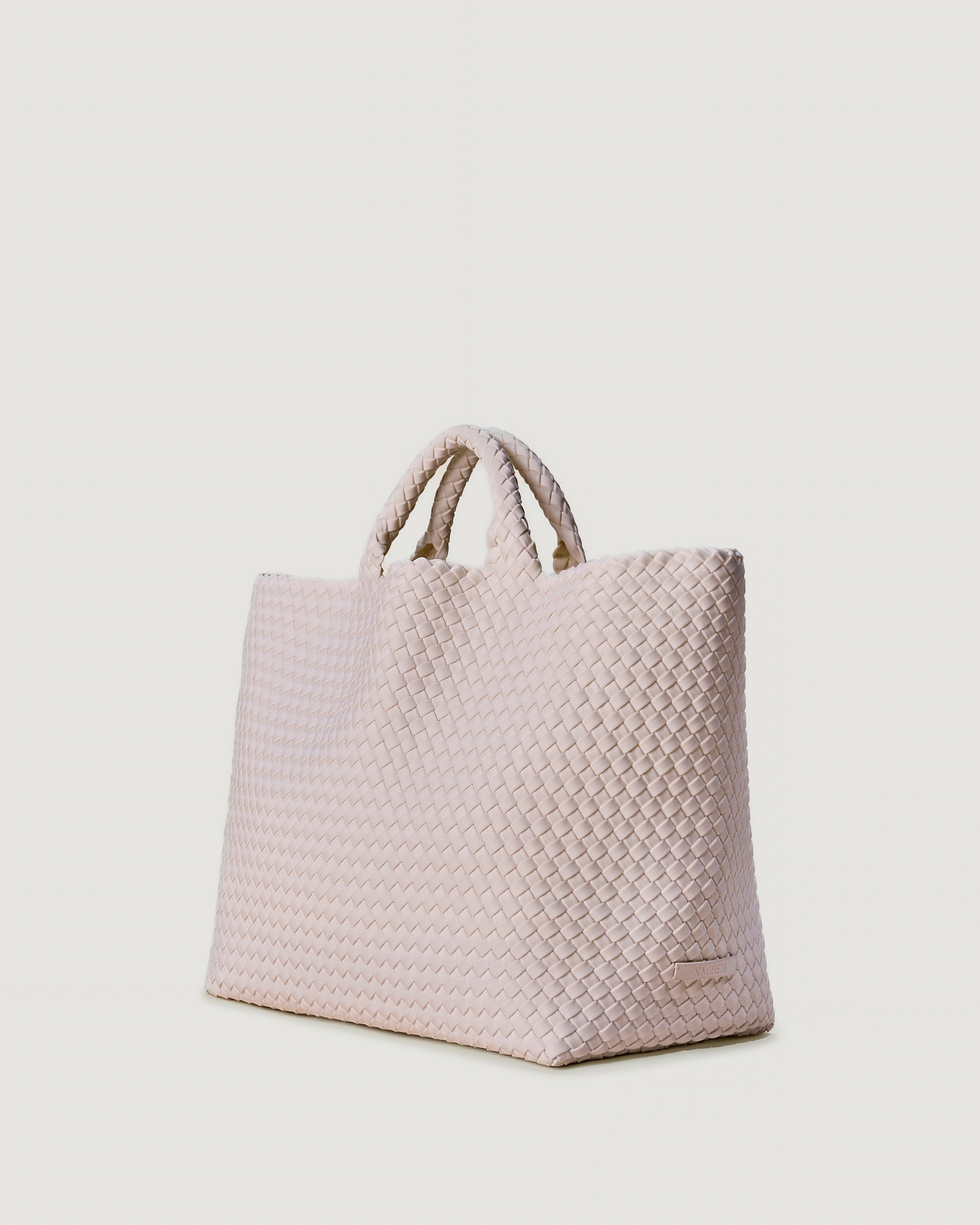 Angle view of St. Barths Tote in Petal.
