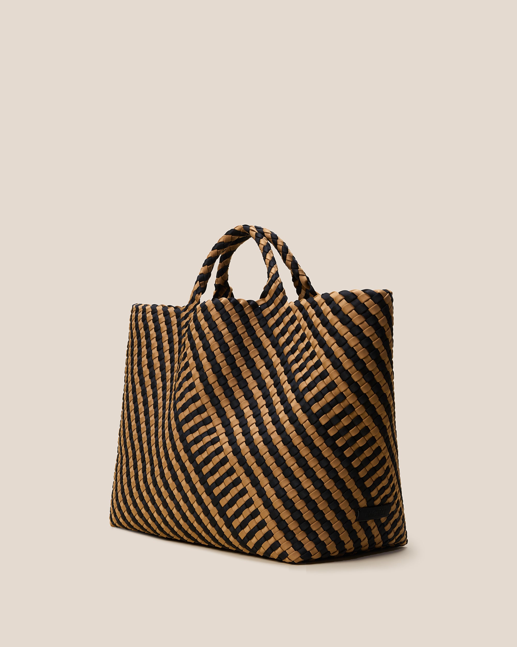 St. Barths Large Tote Striped Geo in Ravenna | Side