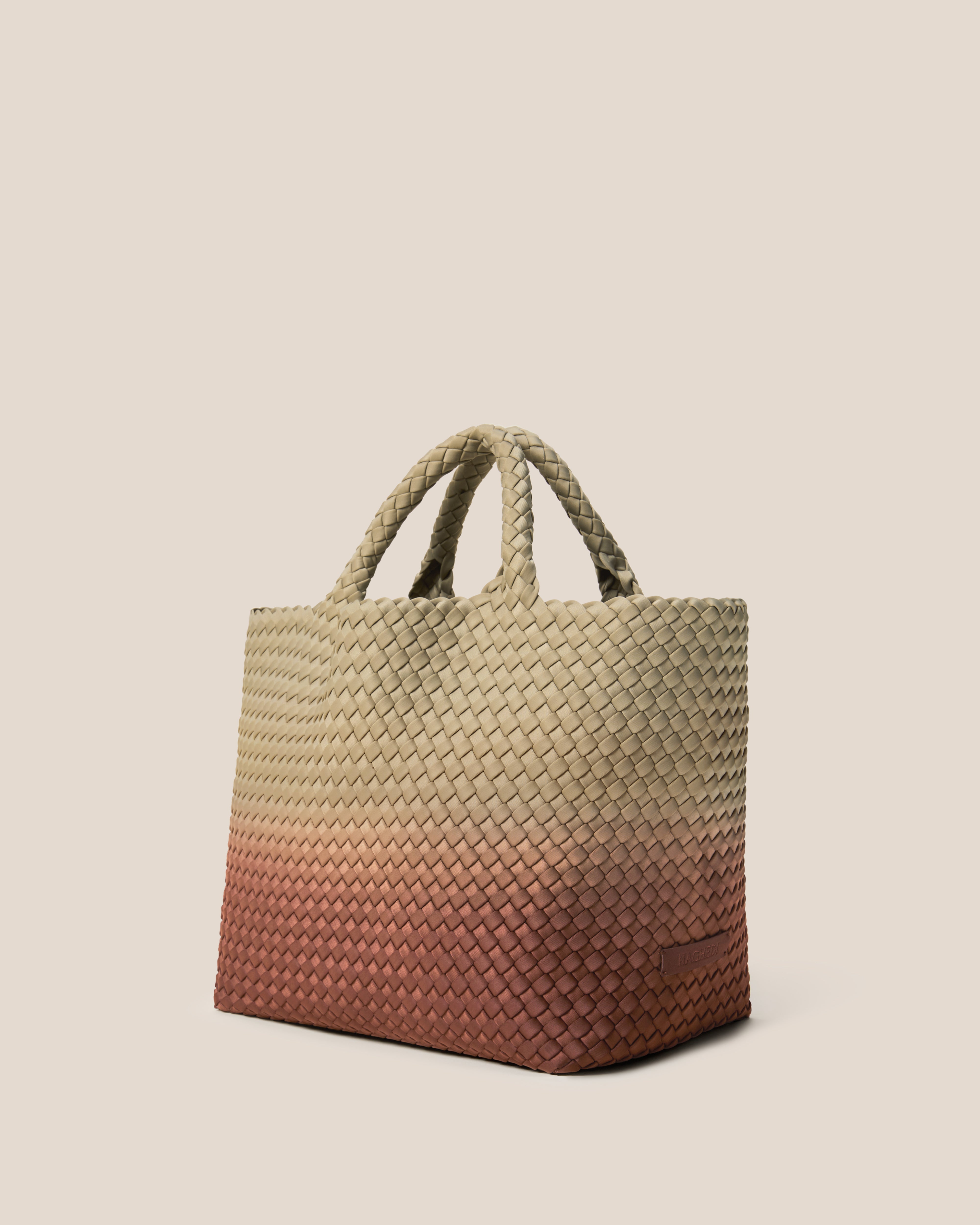 St. Barths Medium Tote Dip Dyed | Java | Side