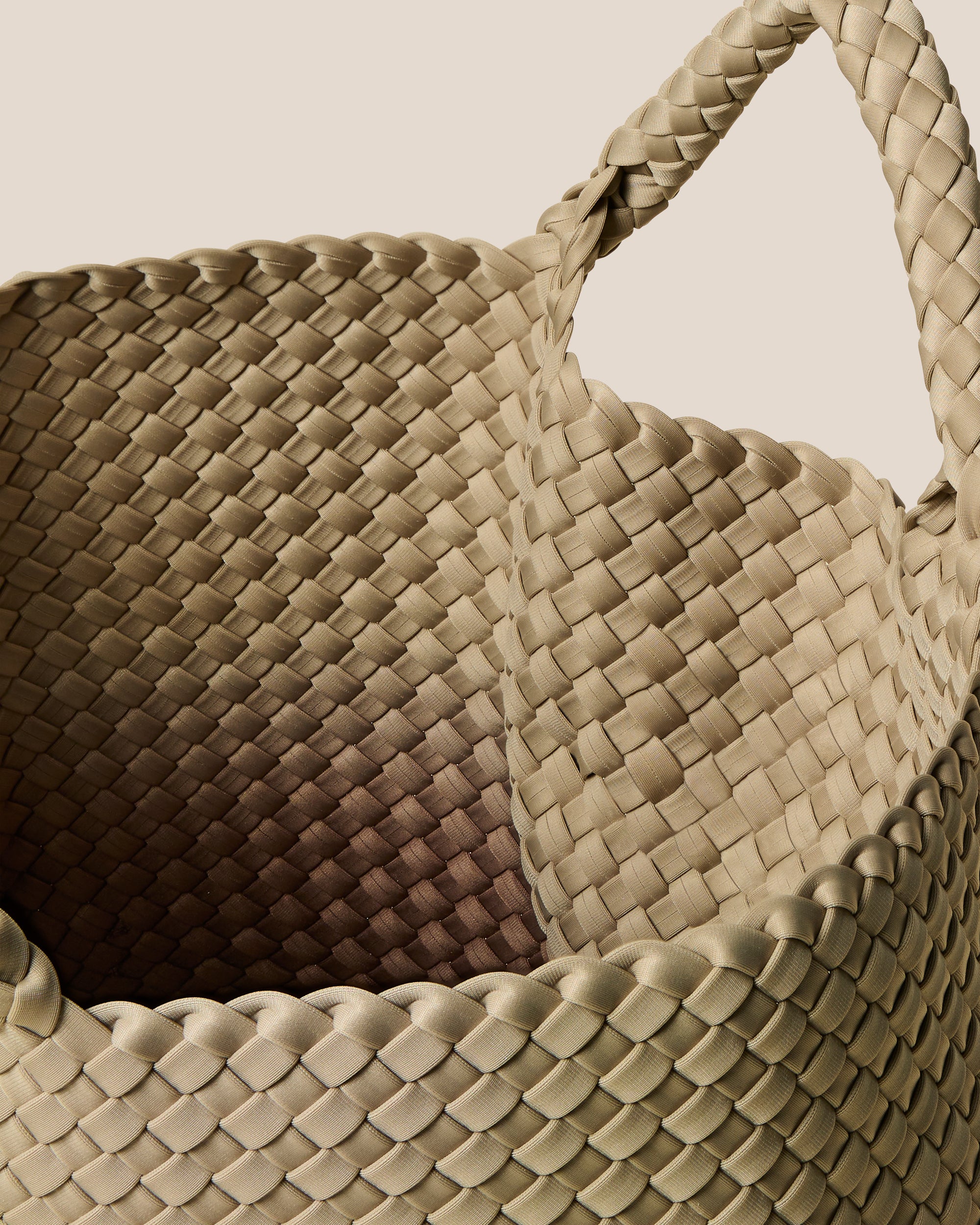 St. Barths Medium Tote Dip Dyed in Java | Interior