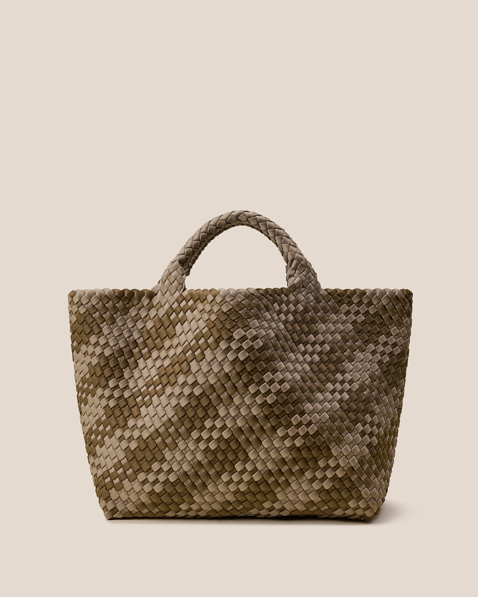 St. Barths Medium Tote Plaid in Driftwood | Main