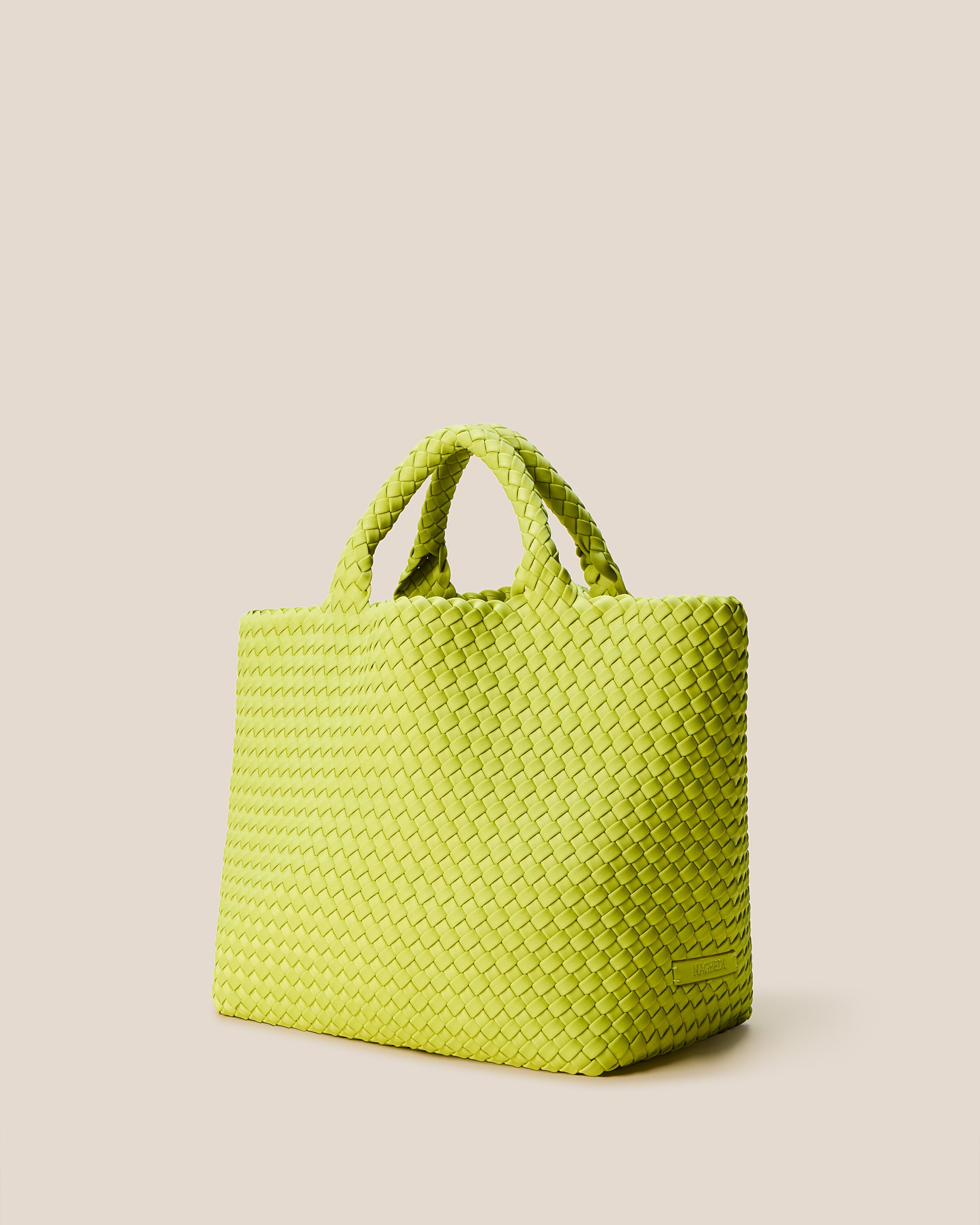 St. Barths Medium Tote in Matcha | Side