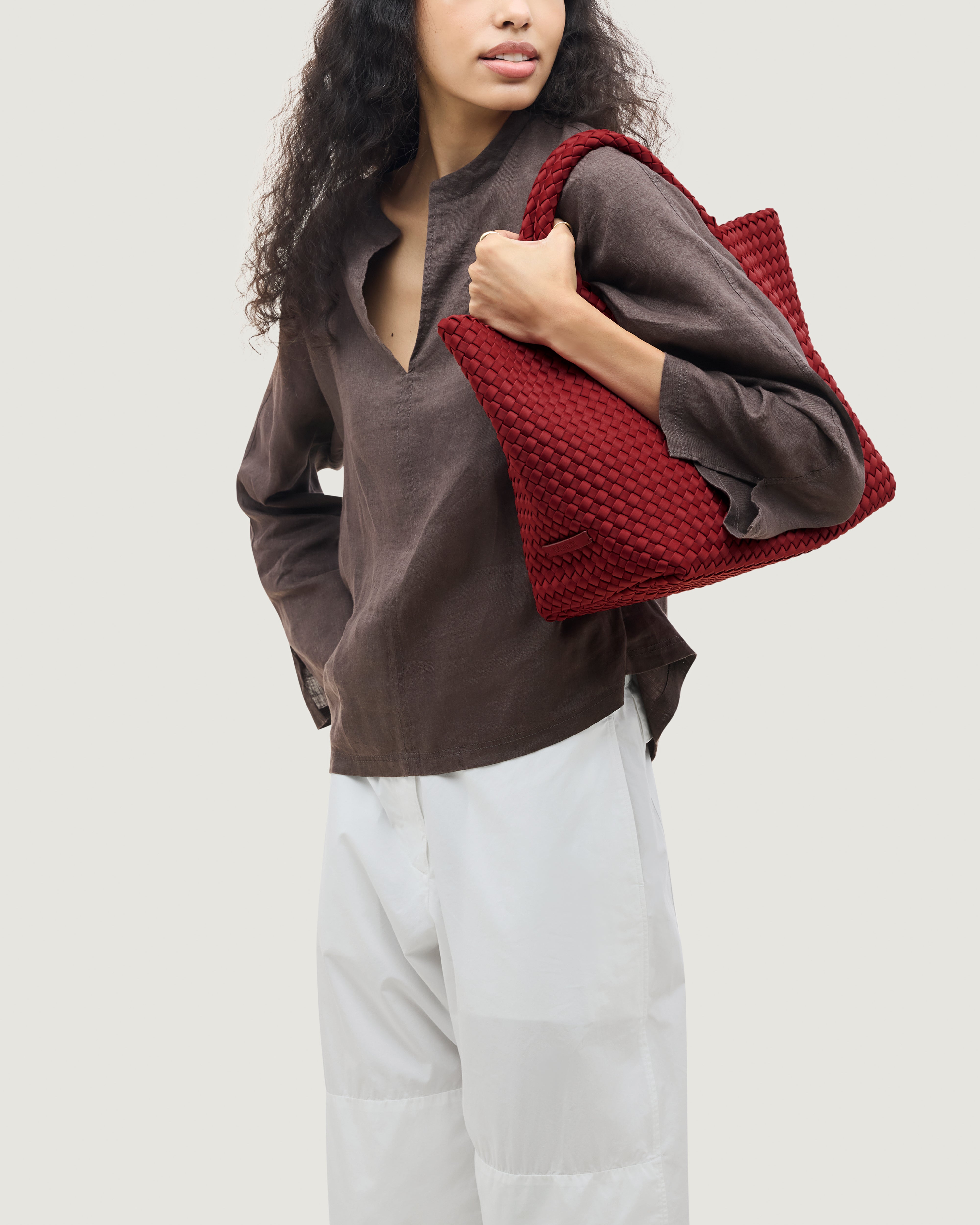 St. Barths Medium Tote | Rosso