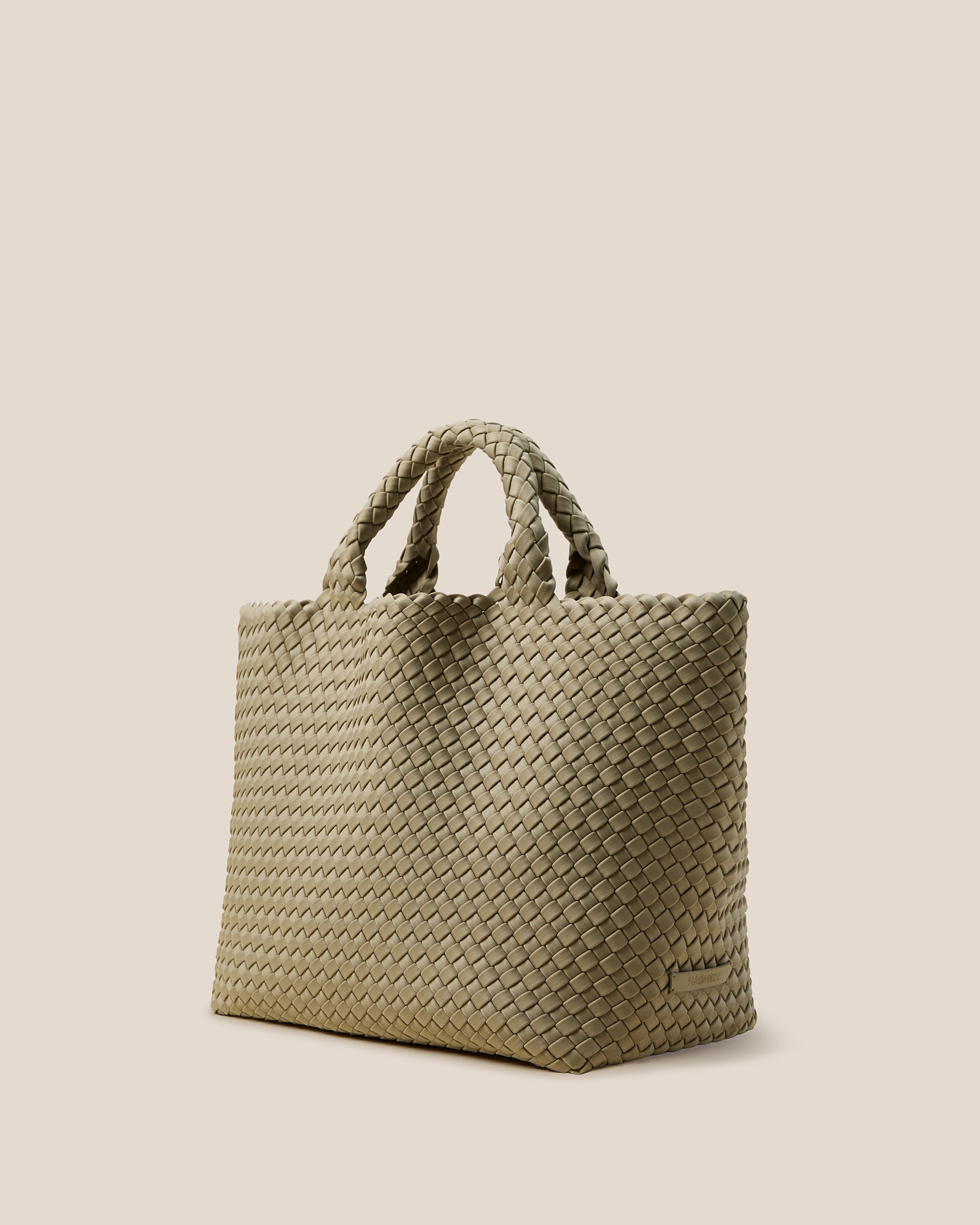 St. Barths Medium Tote in Stone | Side