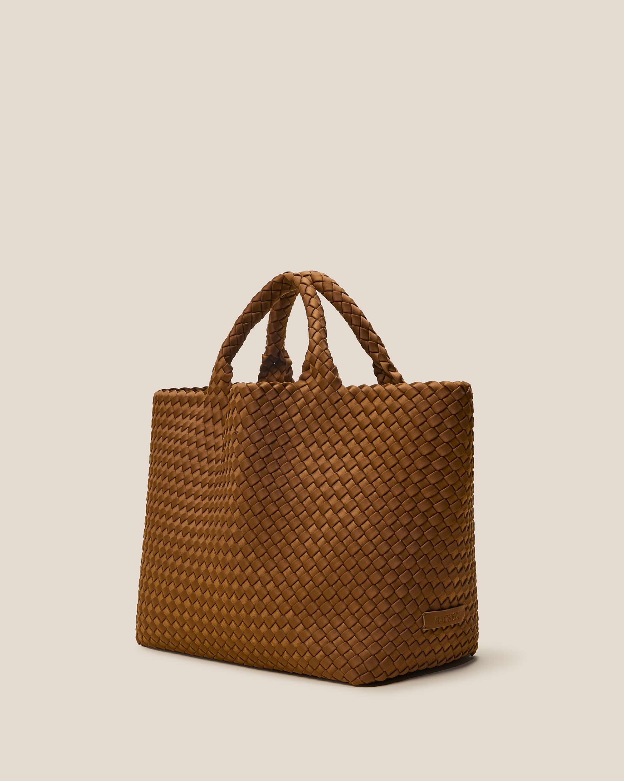 St. Barths Medium Tote in Teak | Side