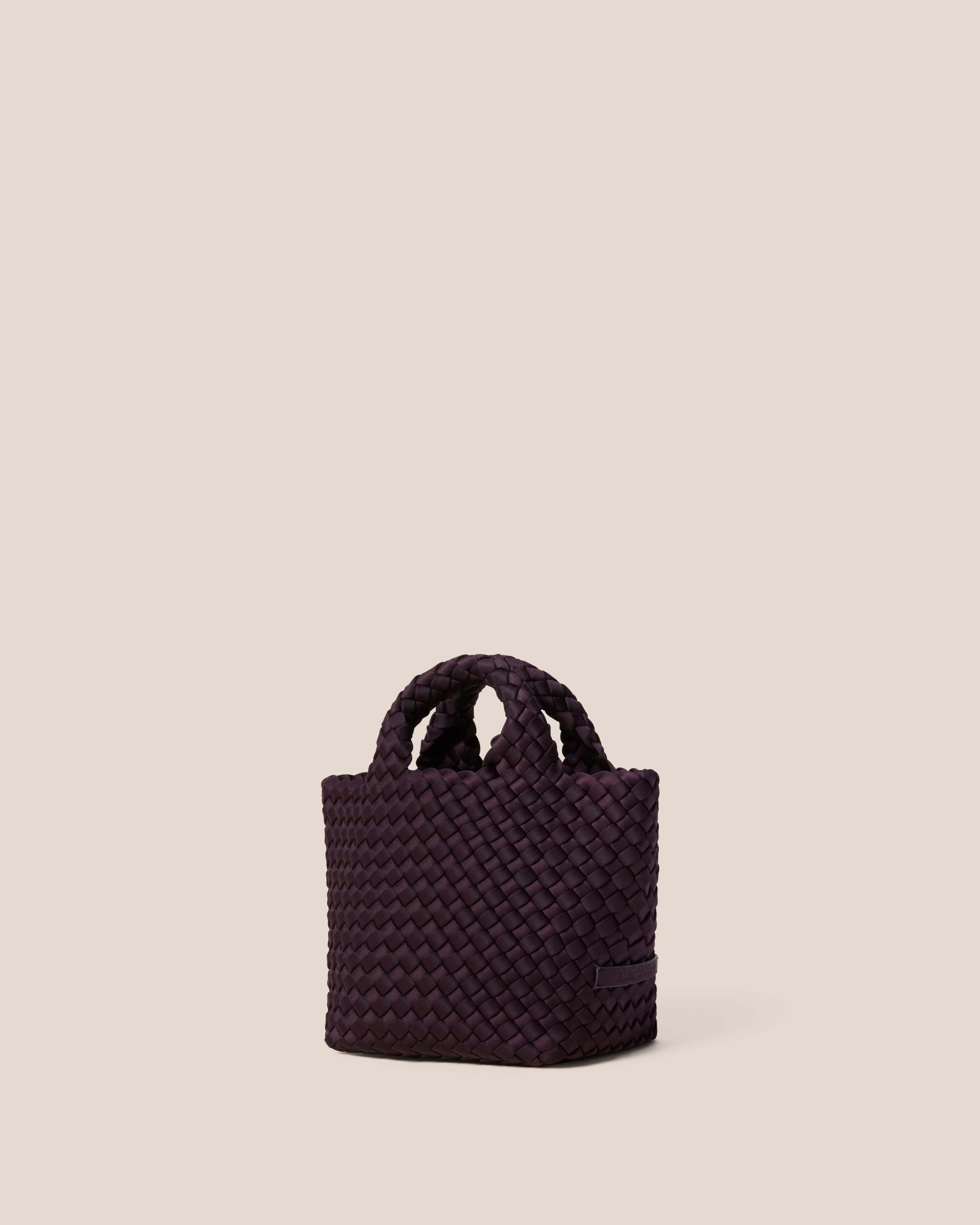 St. Barths Petit Tote | Aubergine | Side