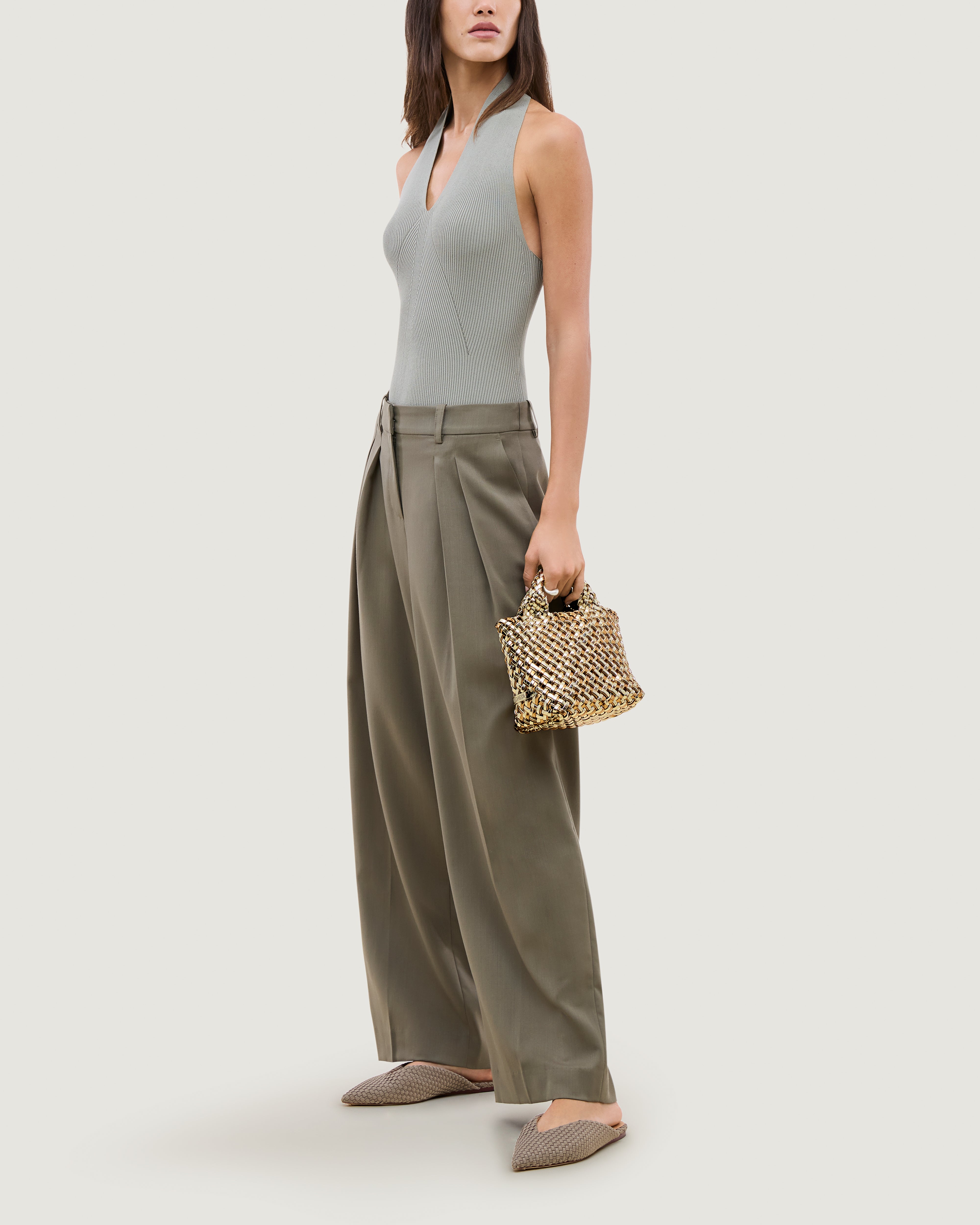 St. Barths Petit Tote Double Weave Metallic | Biarritz