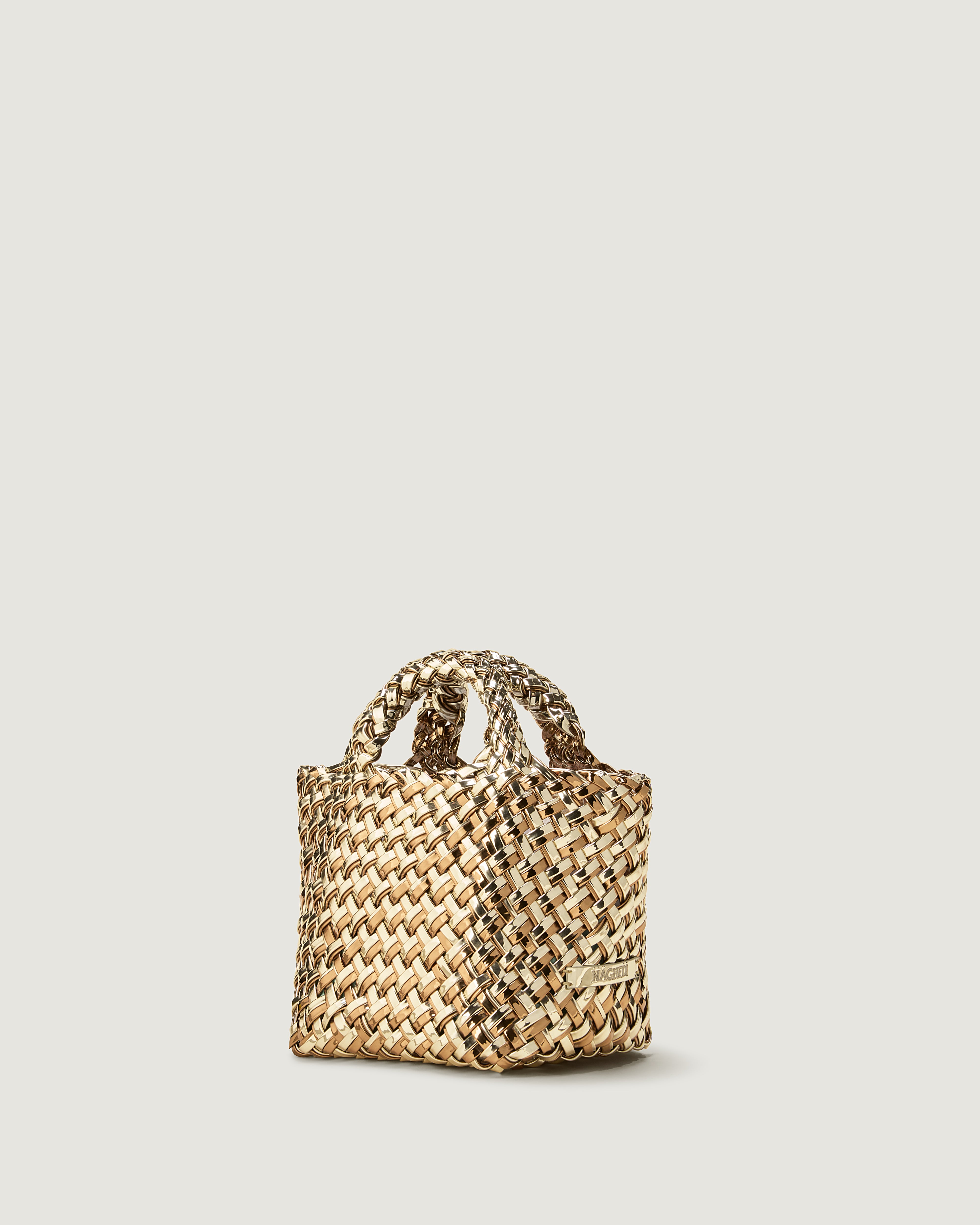St. Barths Petit Tote Double Weave Metallic | Biarritz