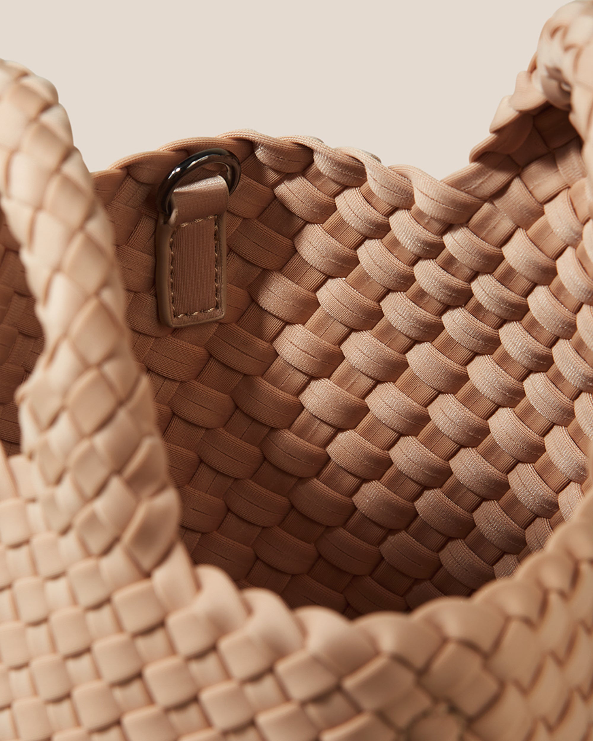 St. Barths Petit Tote in Camel | Interior