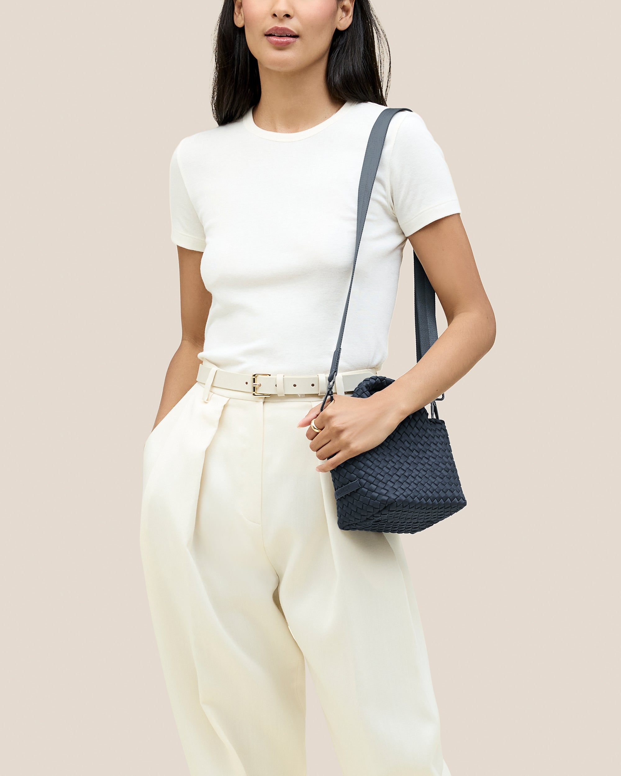 St. Barths Petit Tote in Murano | On Model Close Up