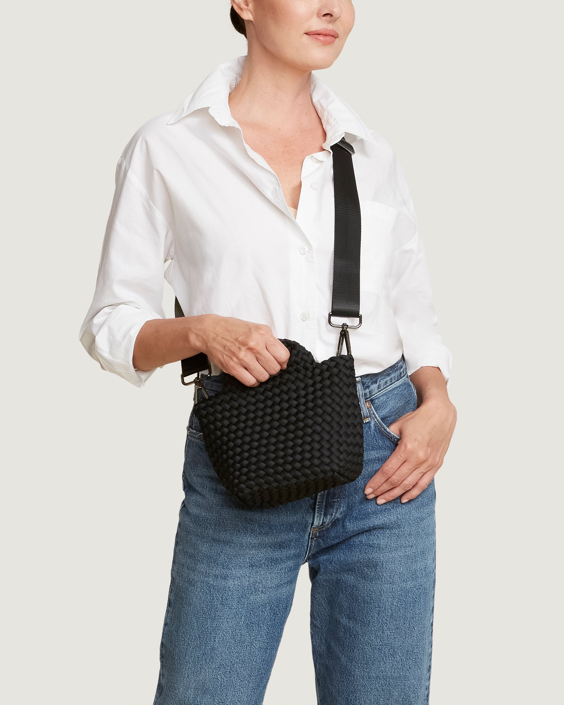 【新品未使用】NAGHEDI ナゲティ St Barrhs Petite St. Barths Petit Tote | Onyx