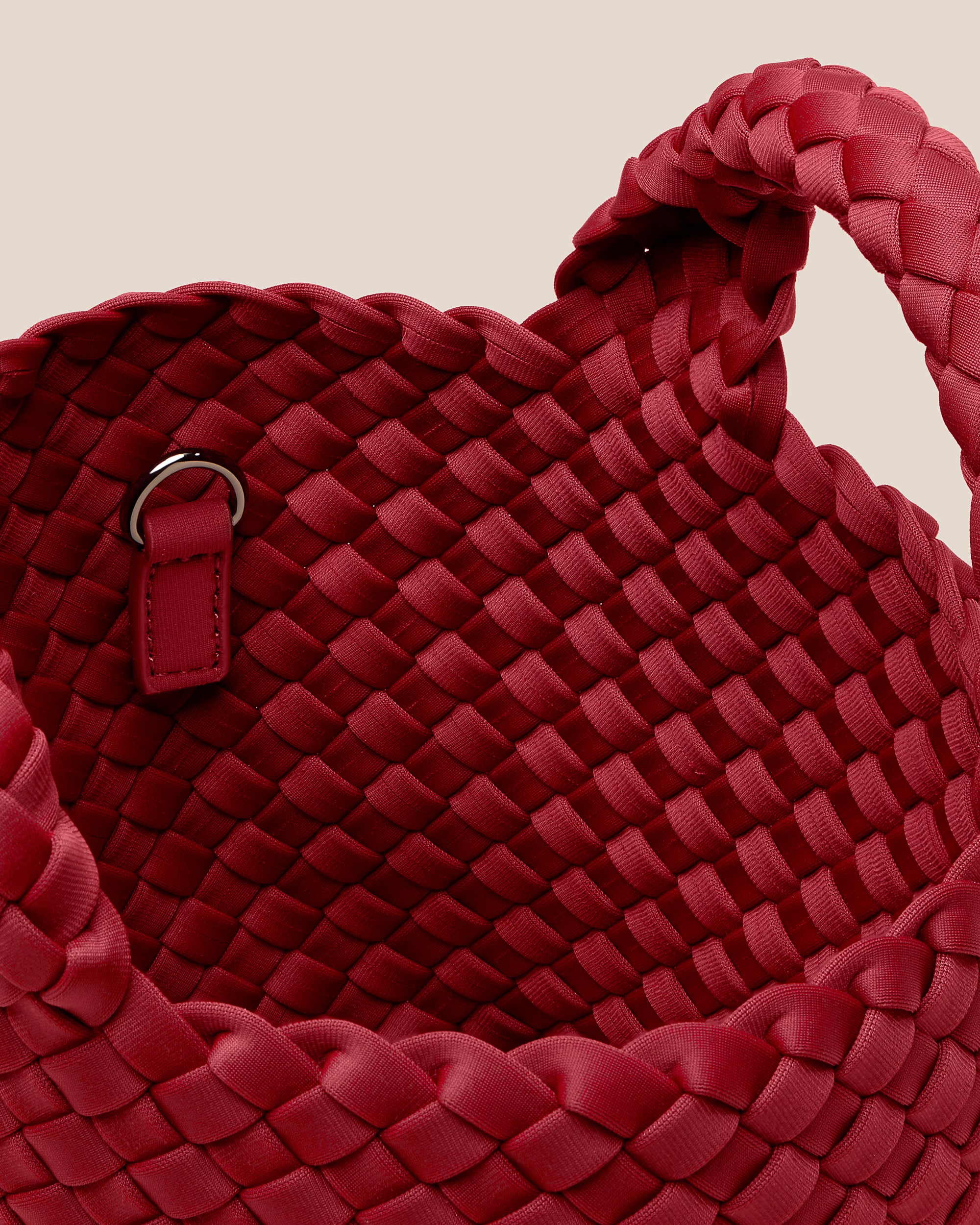 St. Barths Petit Tote in Rosso | Interior