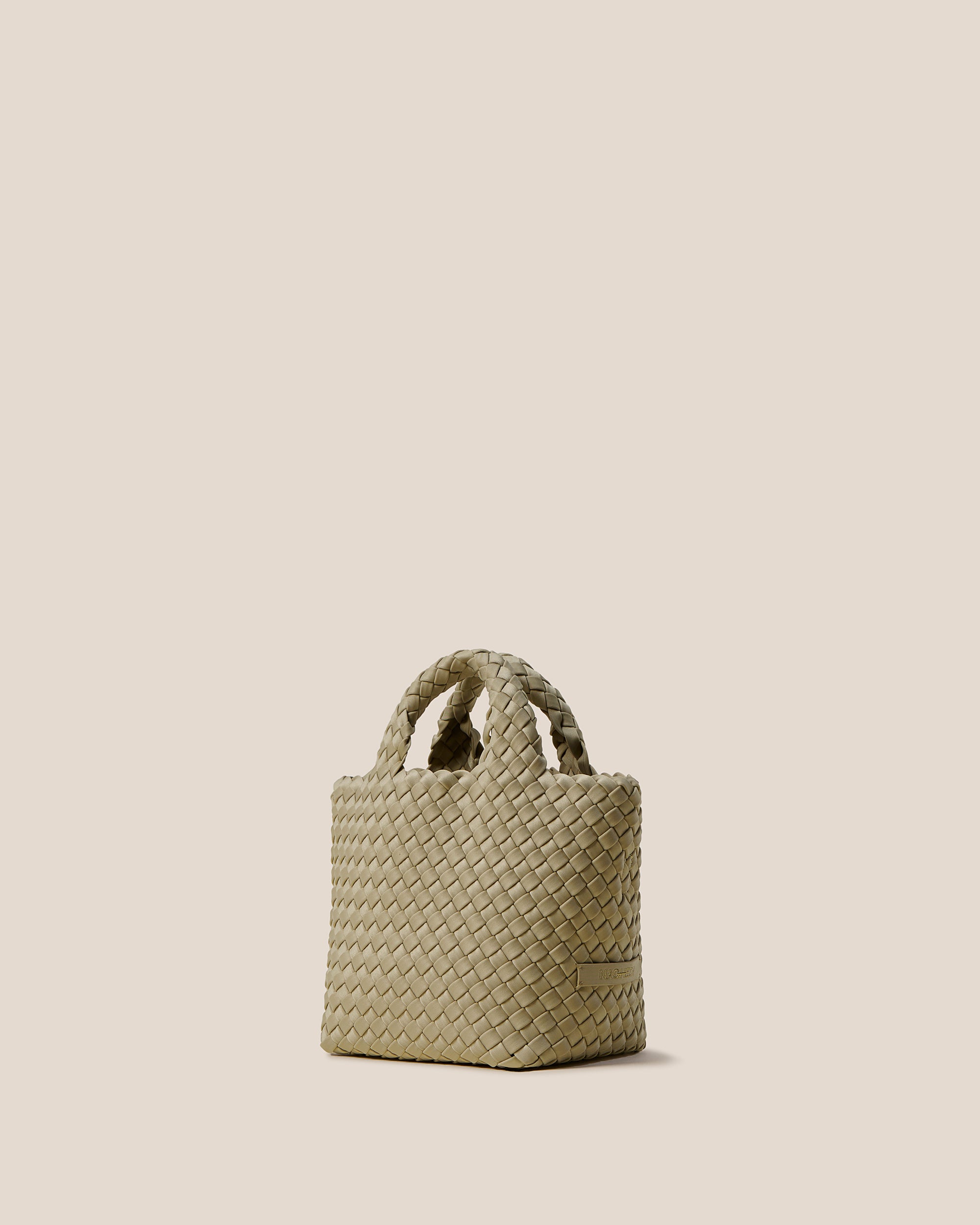 St. Barths Petit Tote in Stone | Side