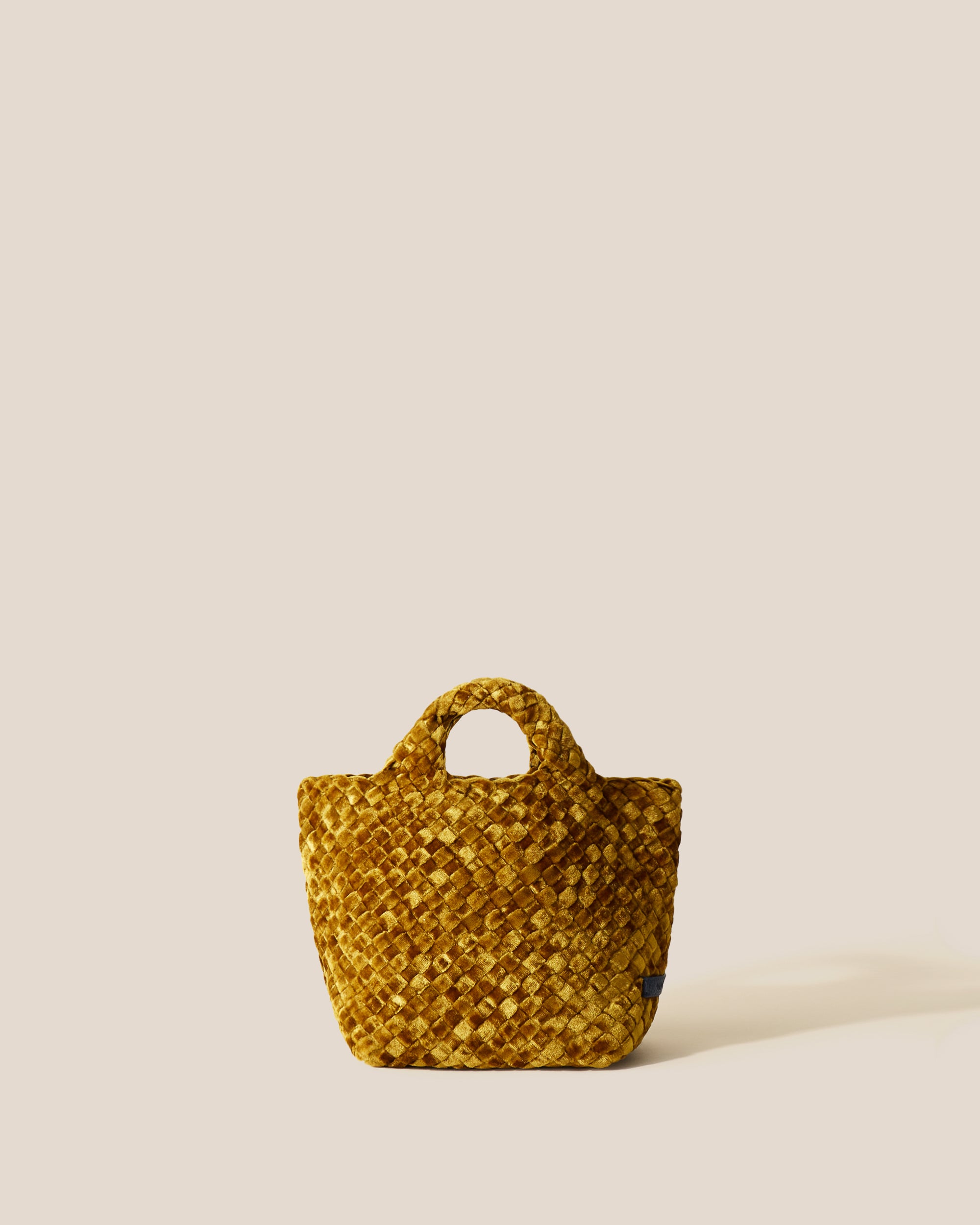 St. Barths Petit Tote Velvet in Honey | Main