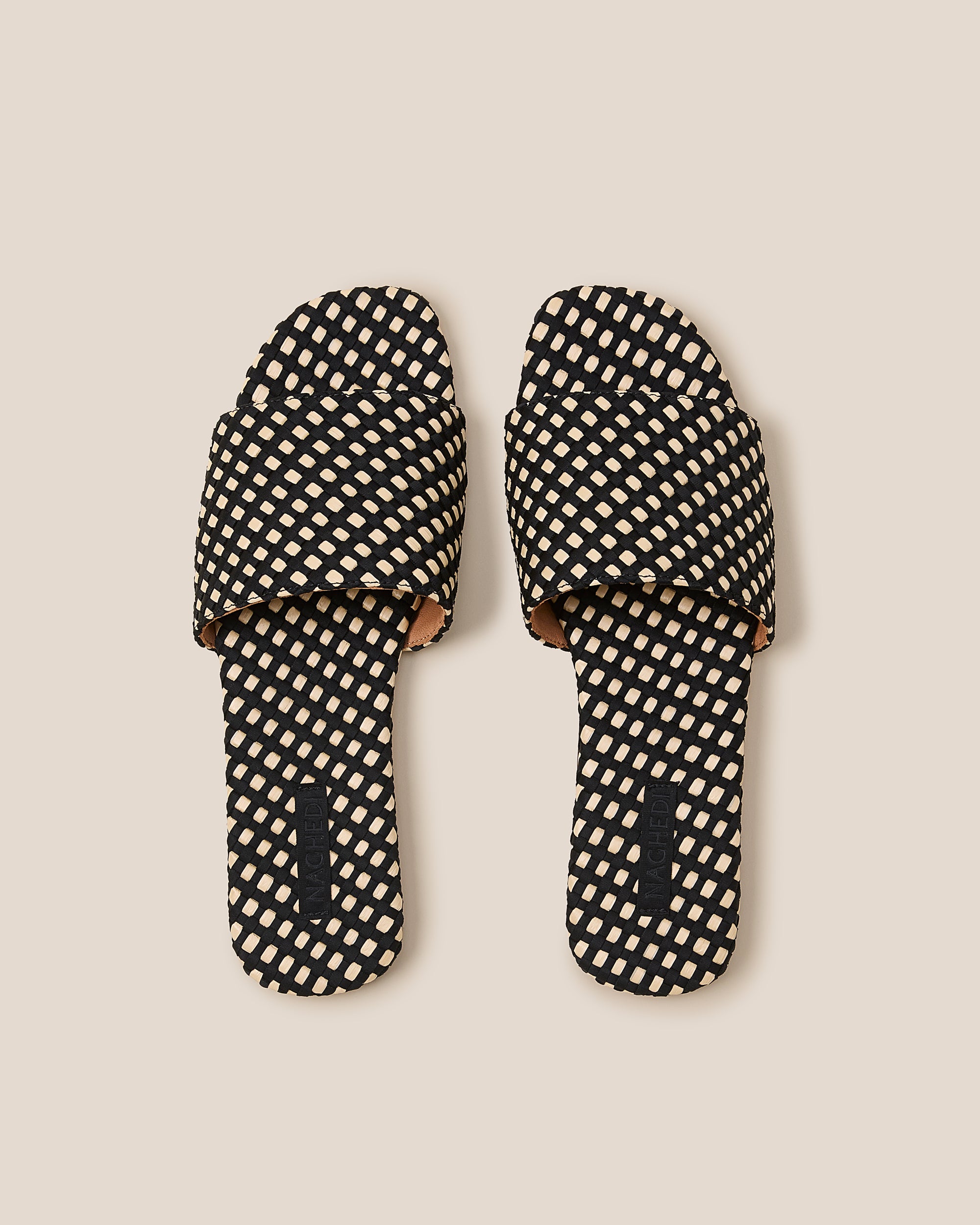 St Barths Slide Raffia in Costa | Pair