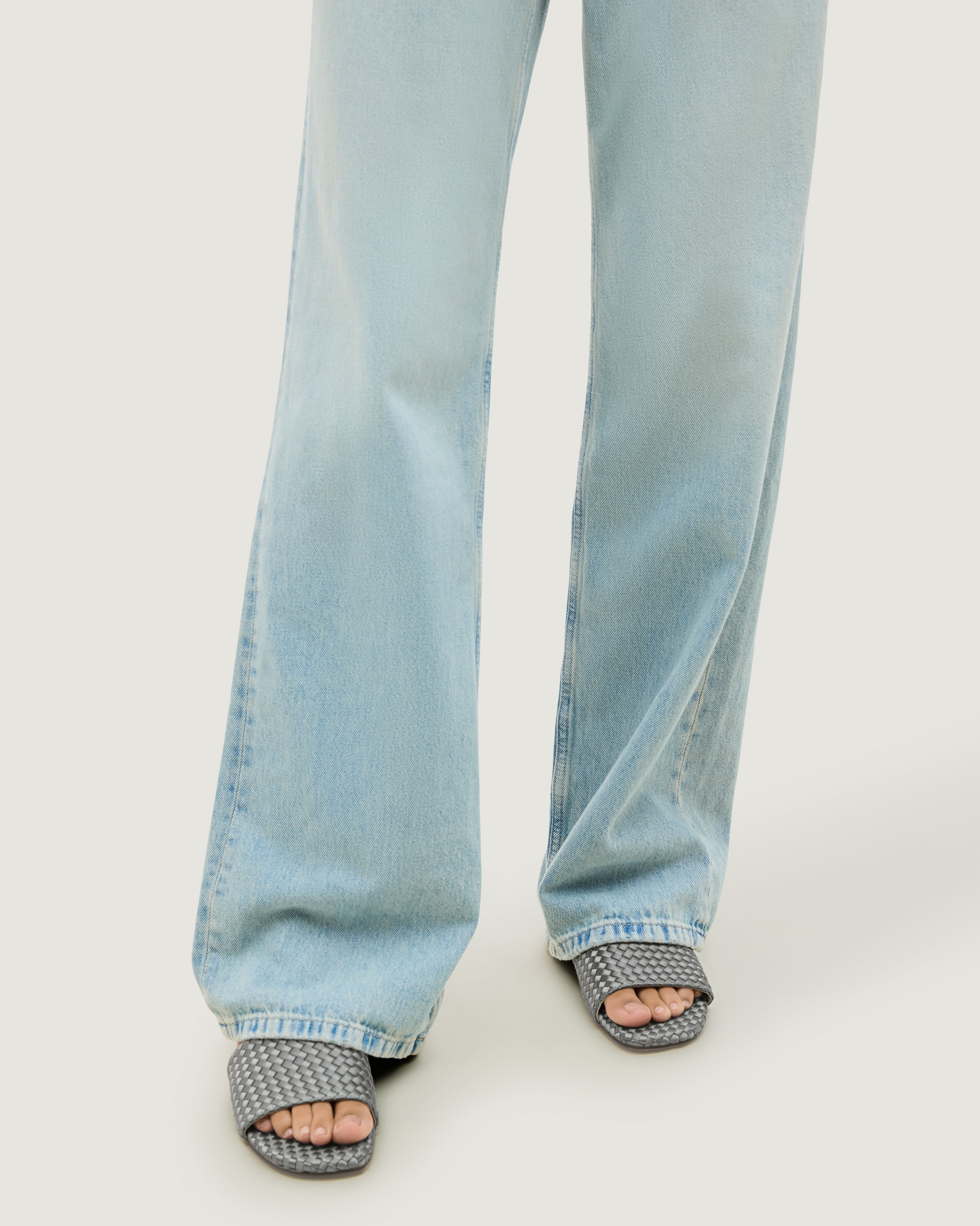 The St. Barths Slide in Graphite shown on model.