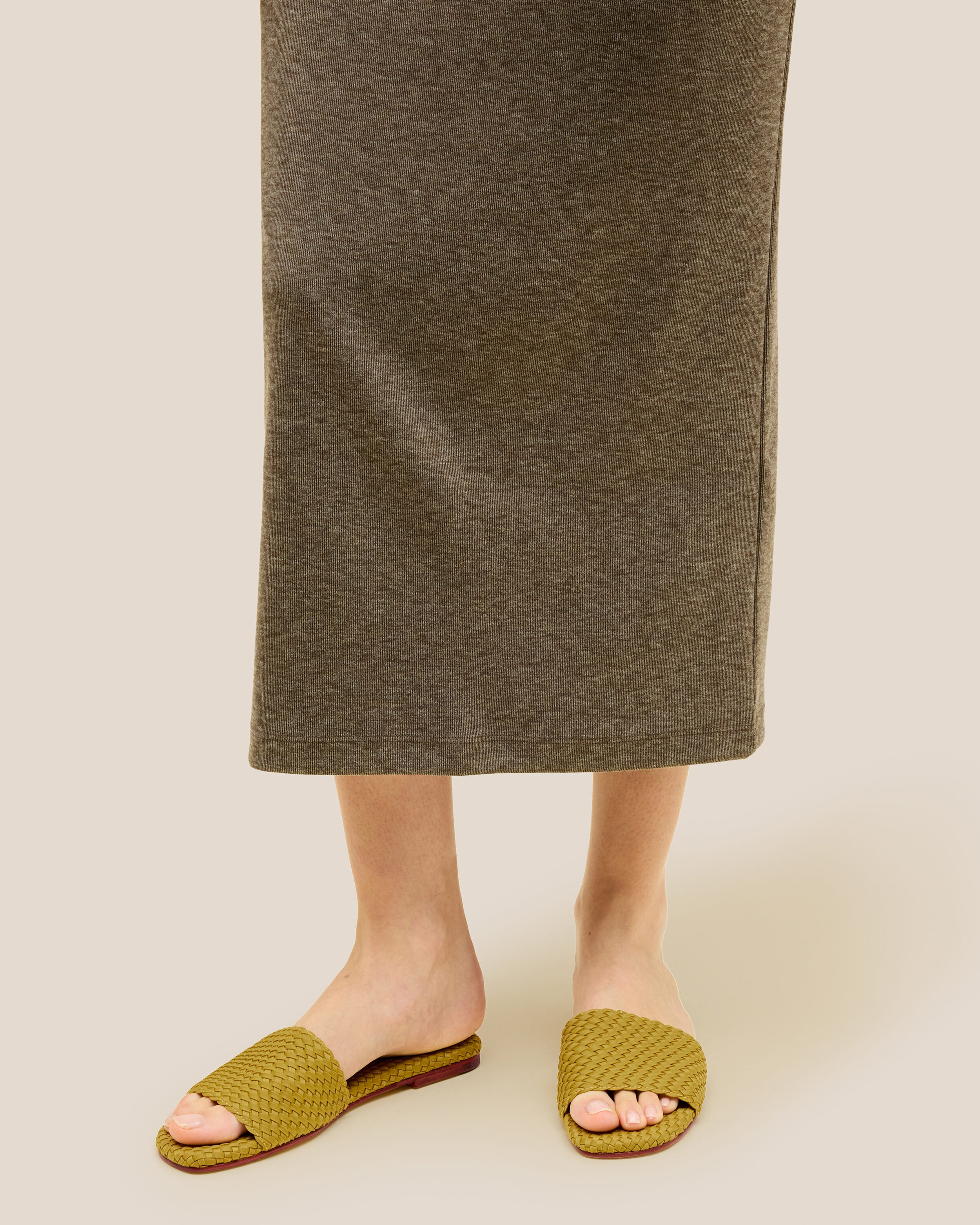 The St. Barths Slide in Chartreuse shown on model.