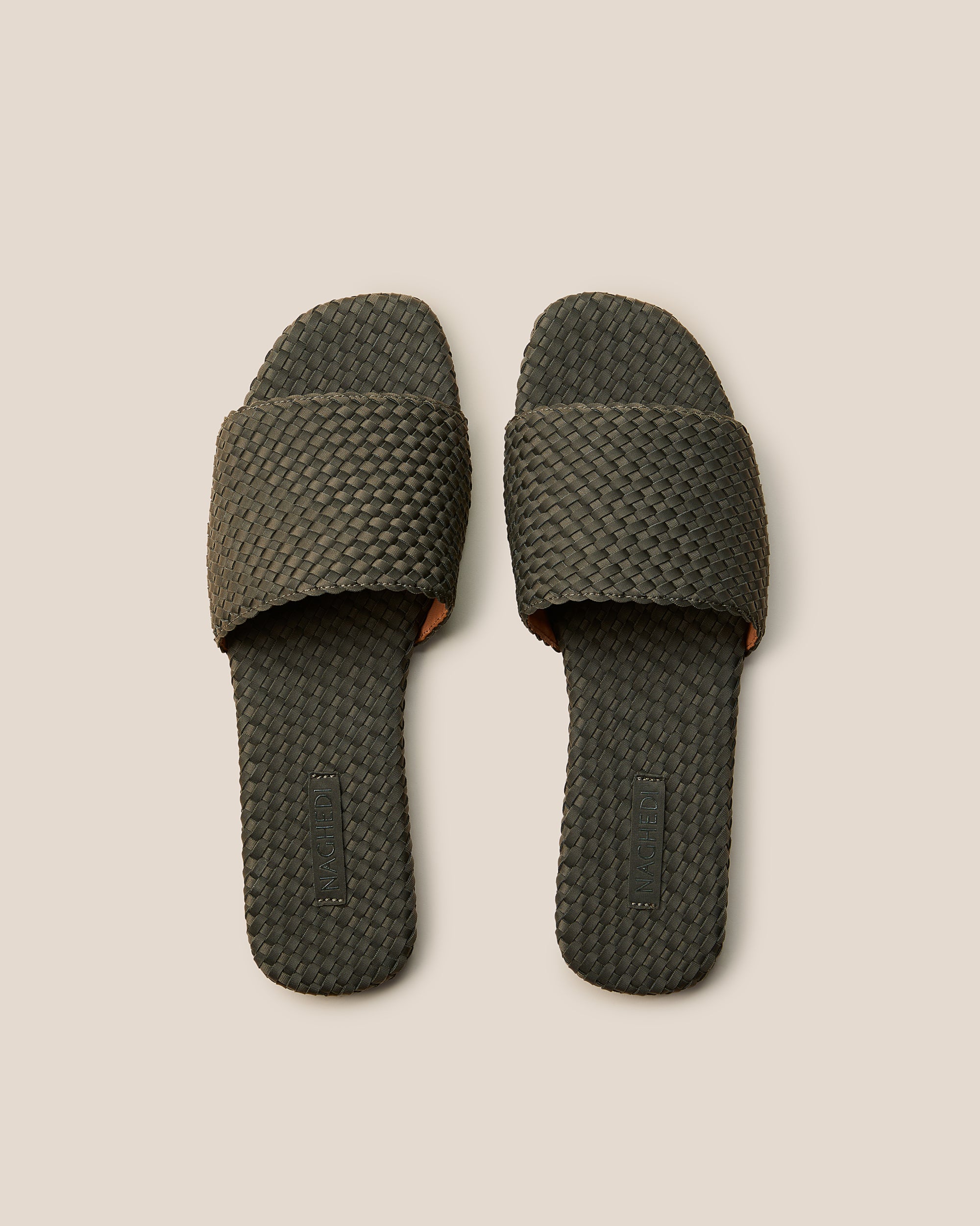 St Barths Slide in Olive | Pair