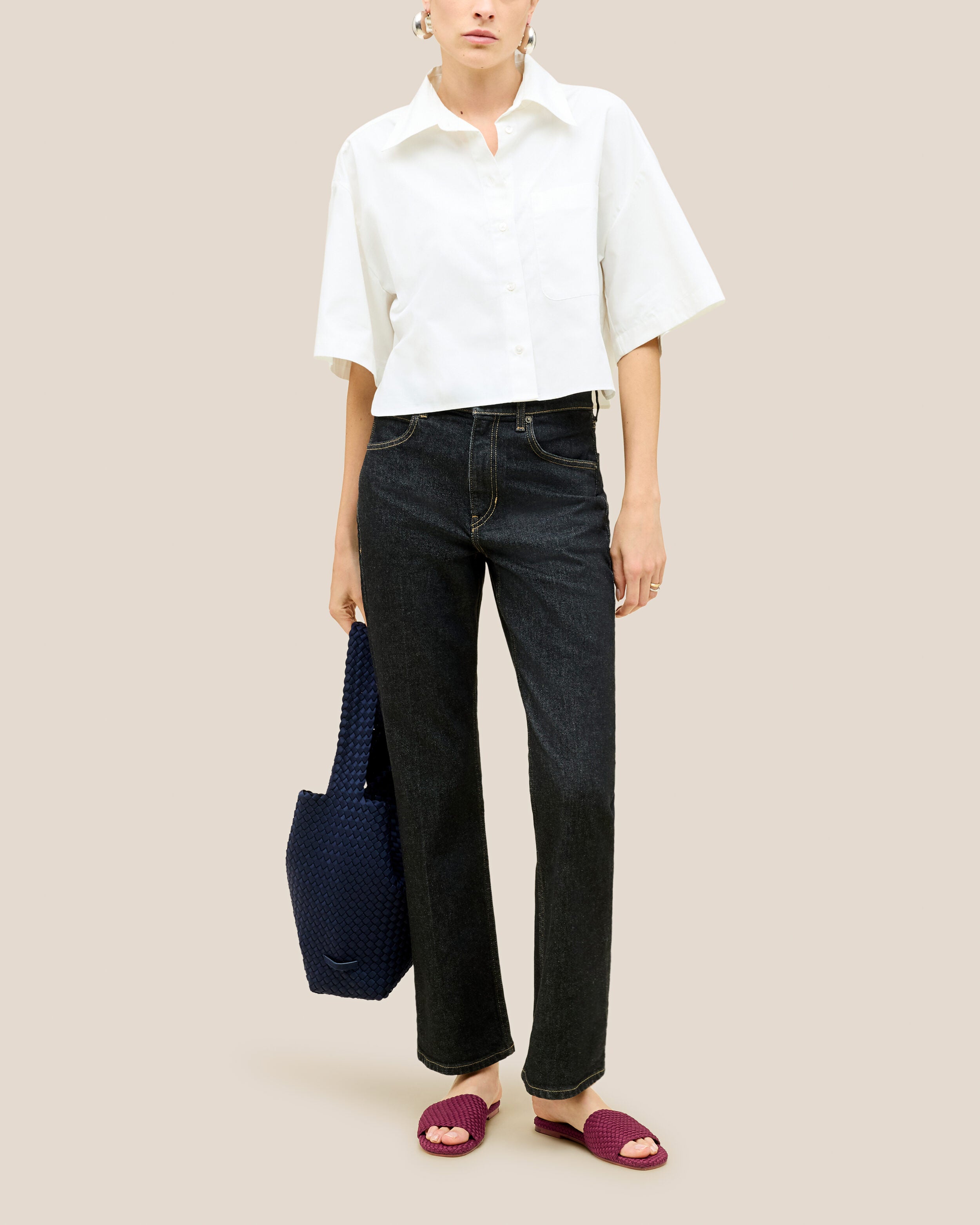 The St. Barths Slide in Rosewood shown on model.