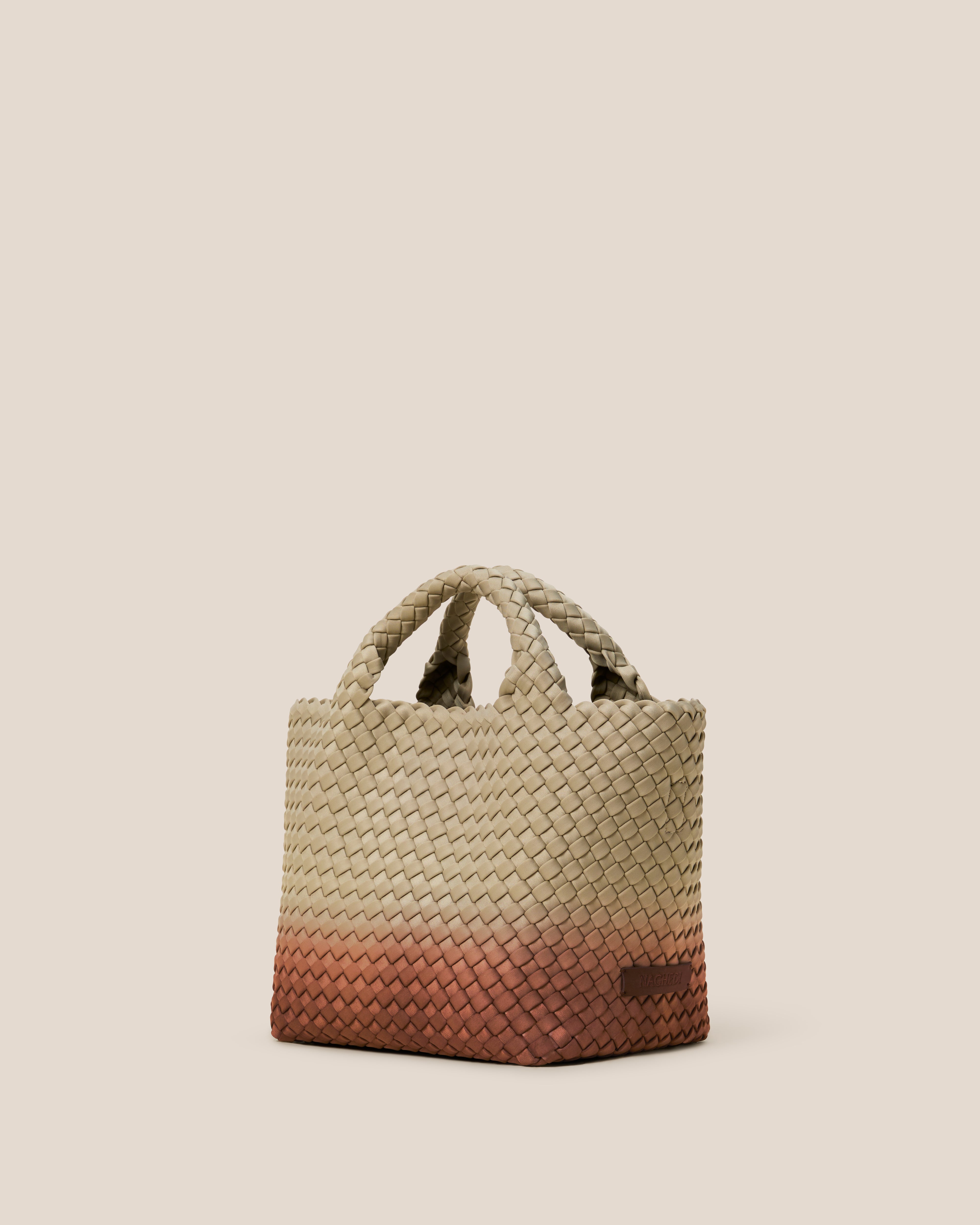 St. Barths Small Tote Dip Dyed | Java | Side