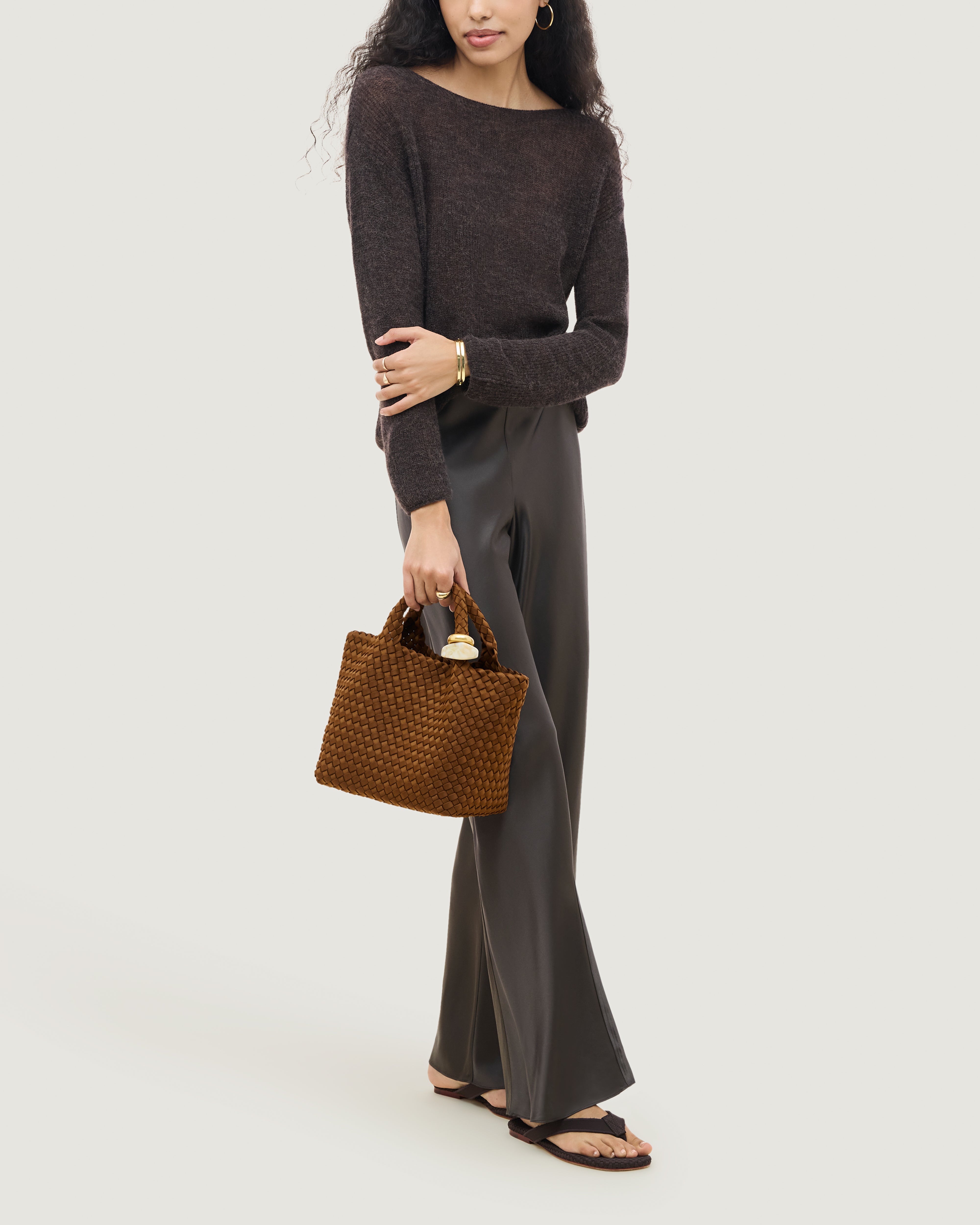 St. Barths Small Tote | Chocolate