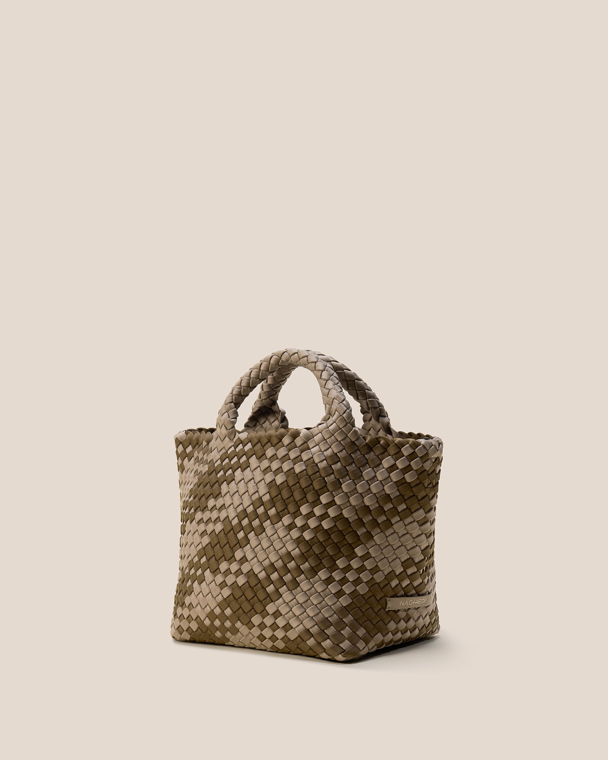 St. Barths Small Tote Plaid in Driftwood | Side