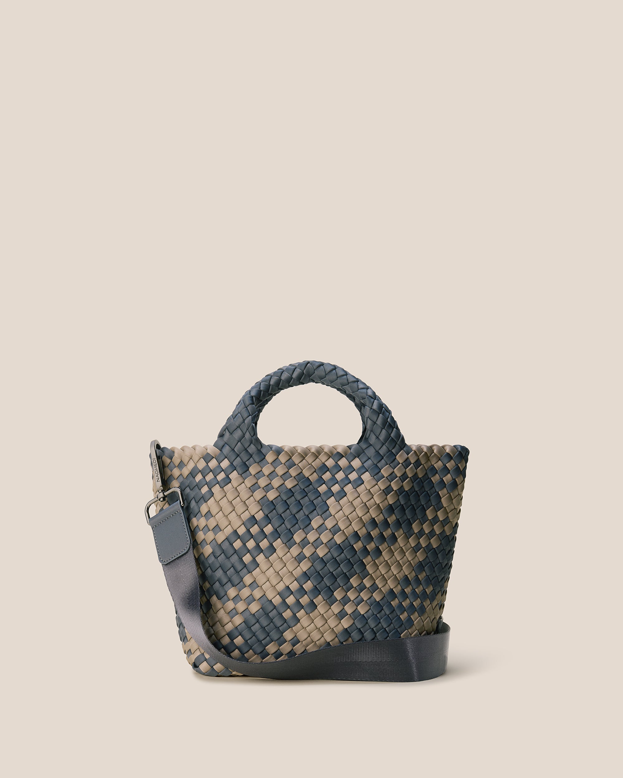 St. Barths Small Tote Plaid in Dune | Main