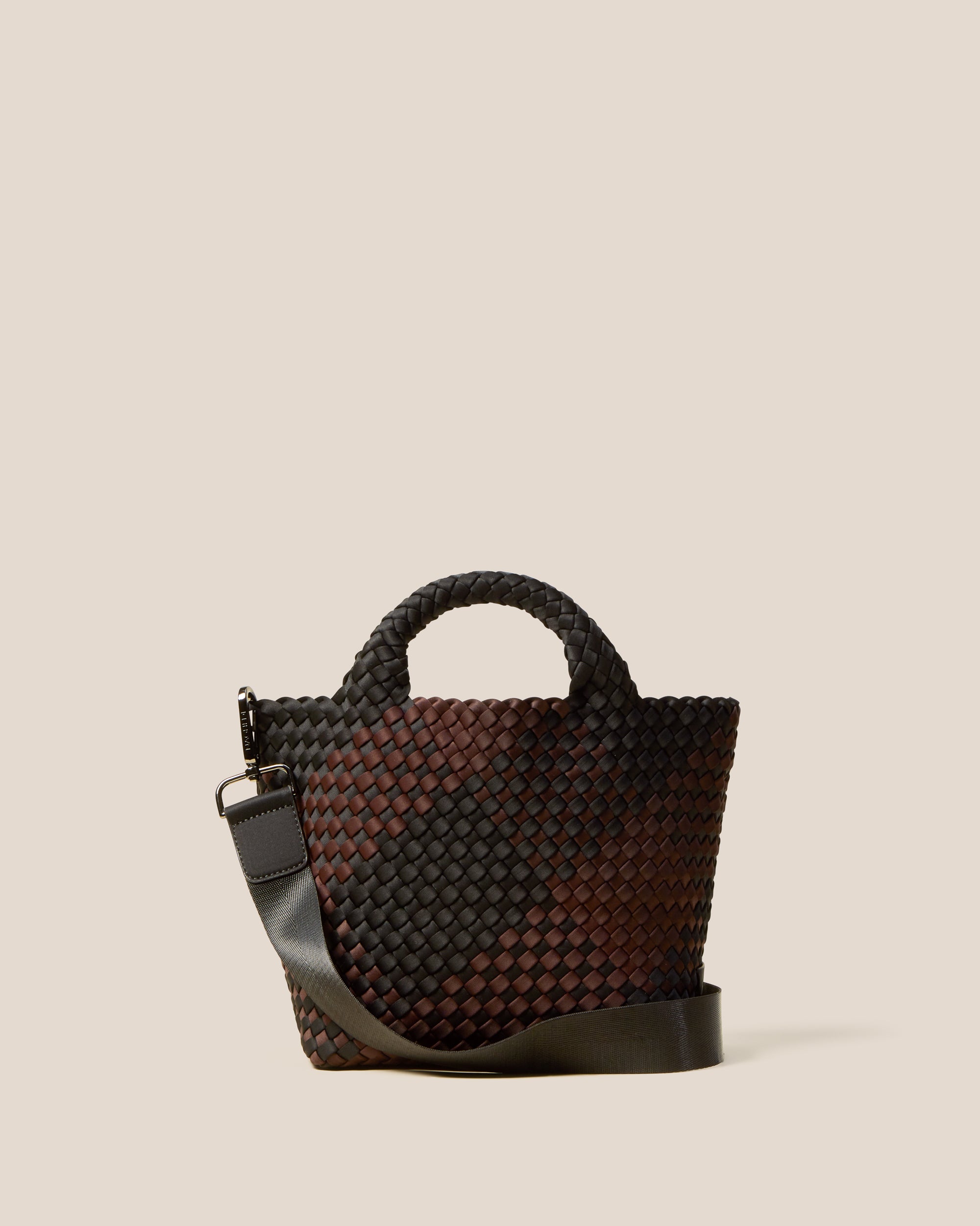 St. Barths Small Tote Plaid in Siena | Main