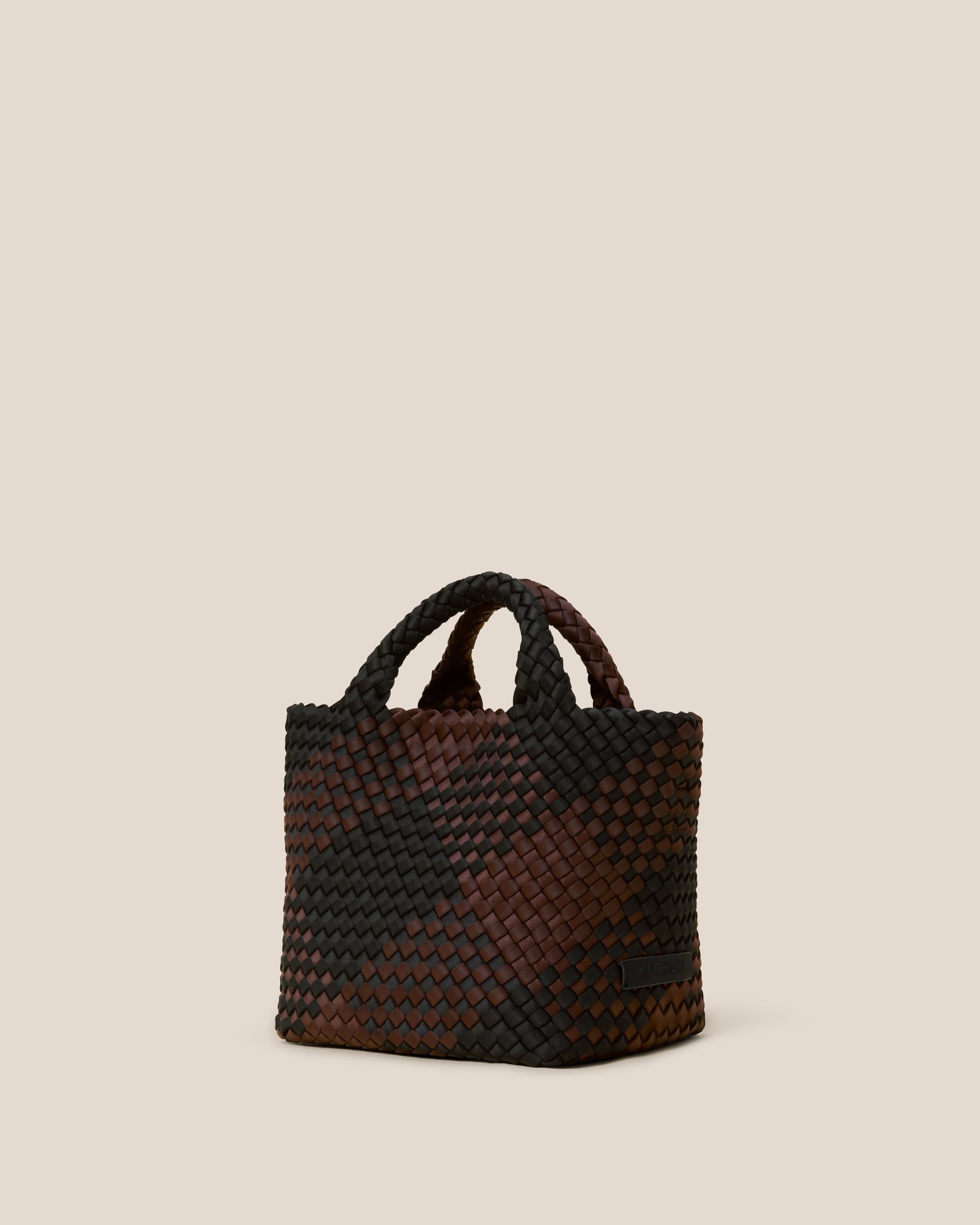 St. Barths Small Tote Plaid in Siena | Side