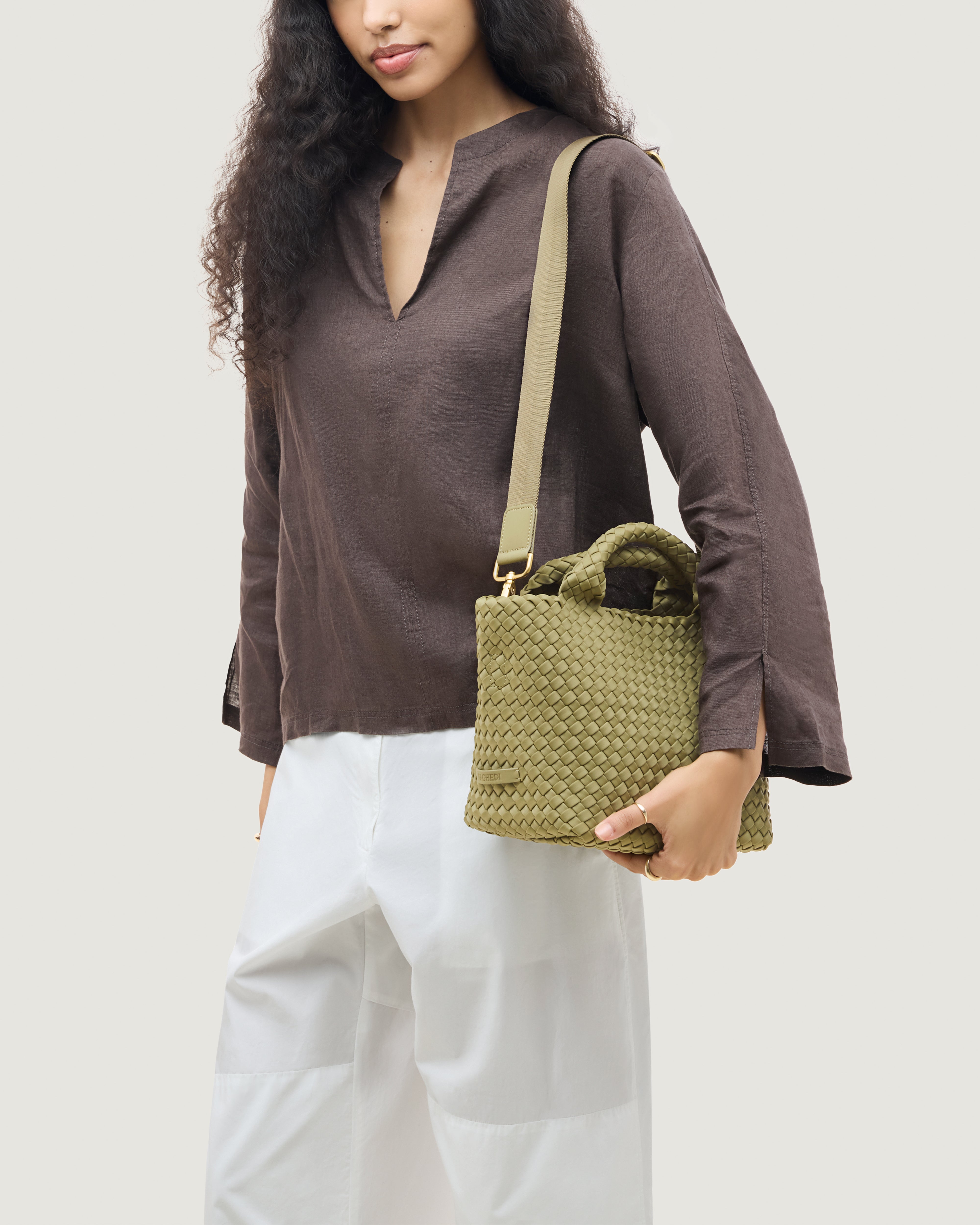St. Barths Small Tote | Bottle Green