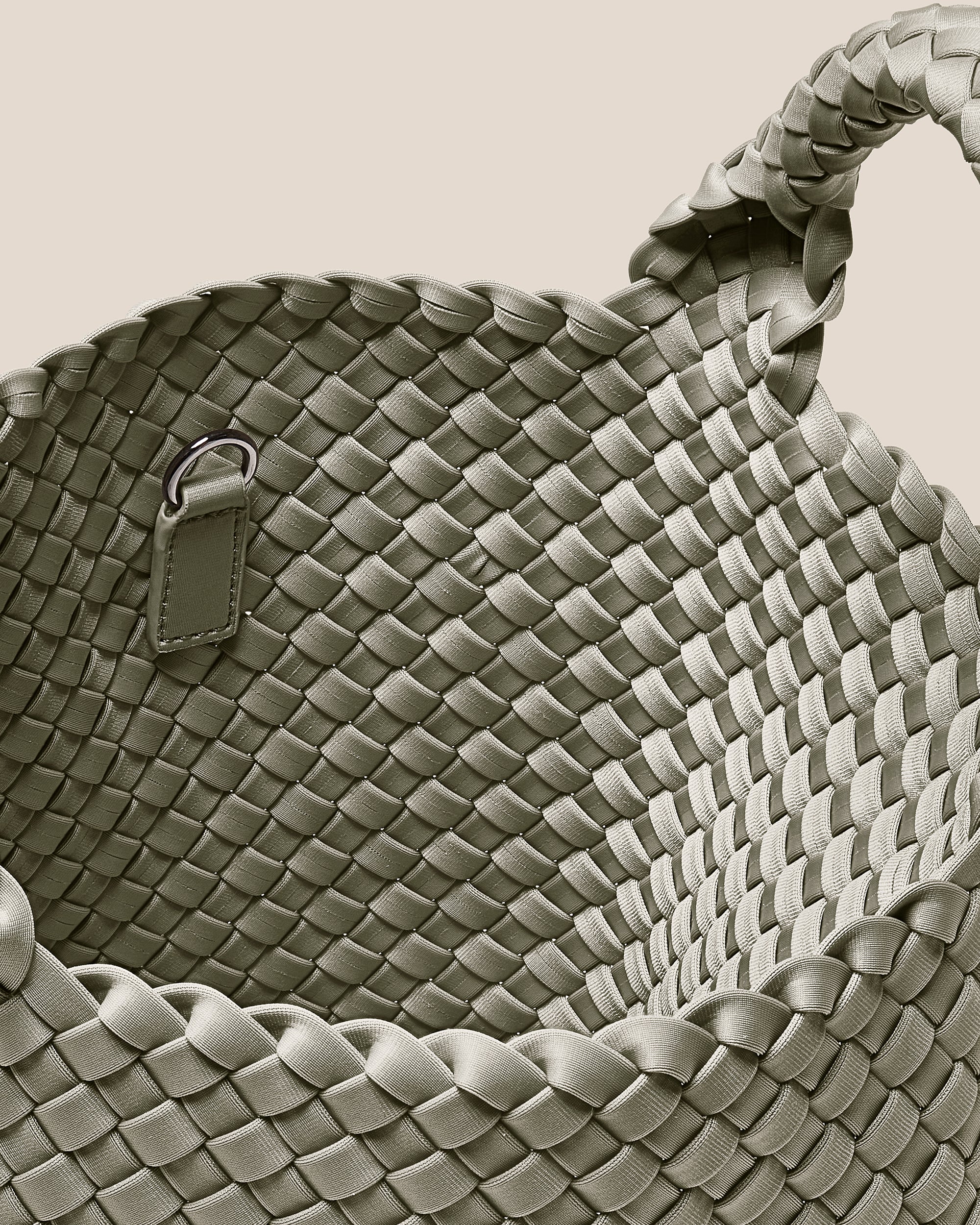 St. Barths Small Tote in Celadon | Interior