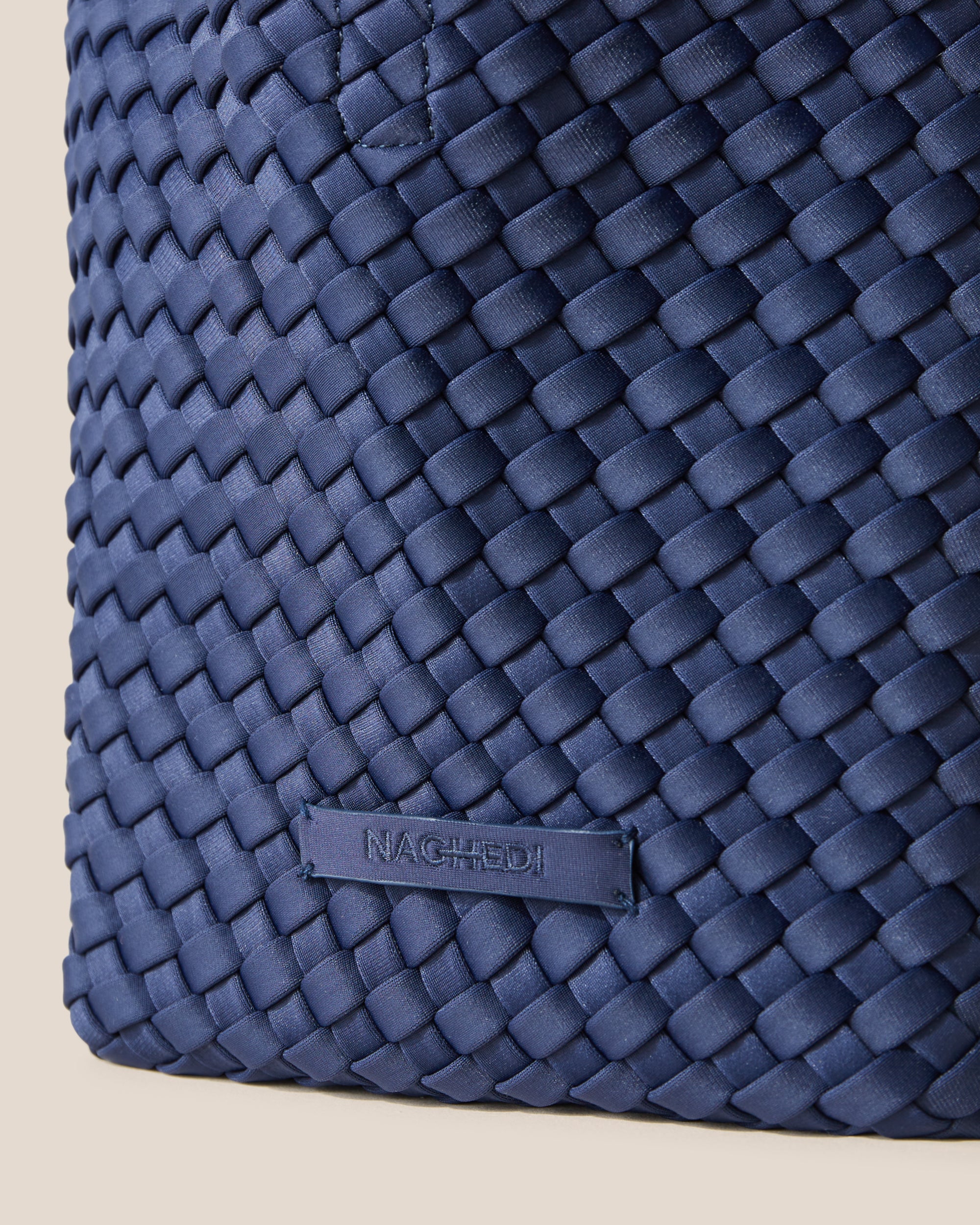 St. Barths Small Tote in Ink Blue | Detail