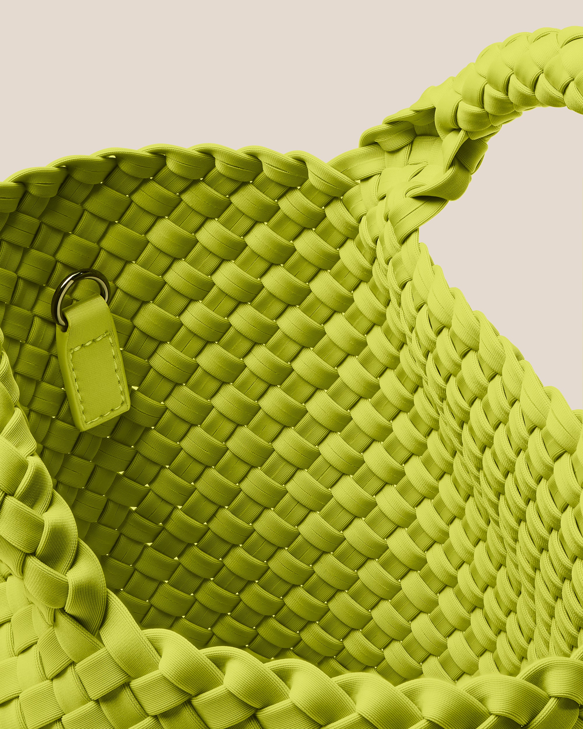 St. Barths Small Tote in Matcha | Interior