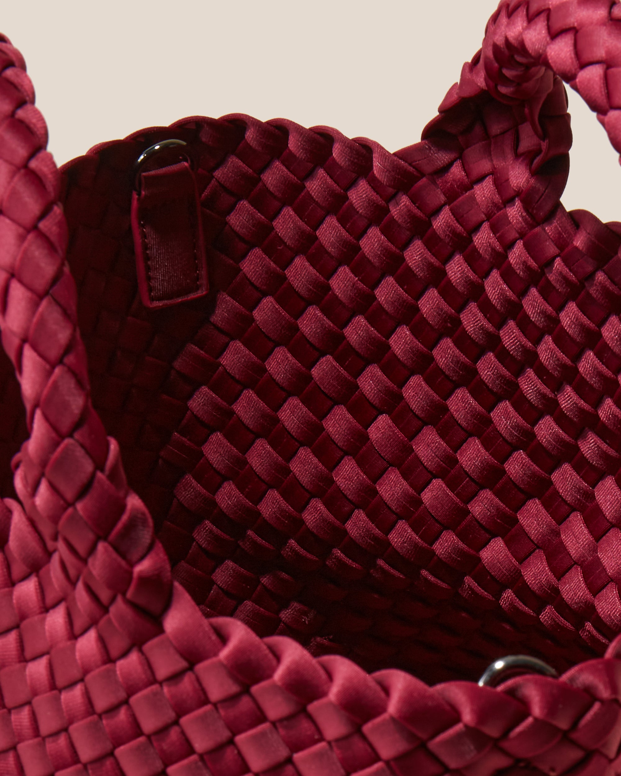 St. Barths Small Tote in Rosewood | Interior
