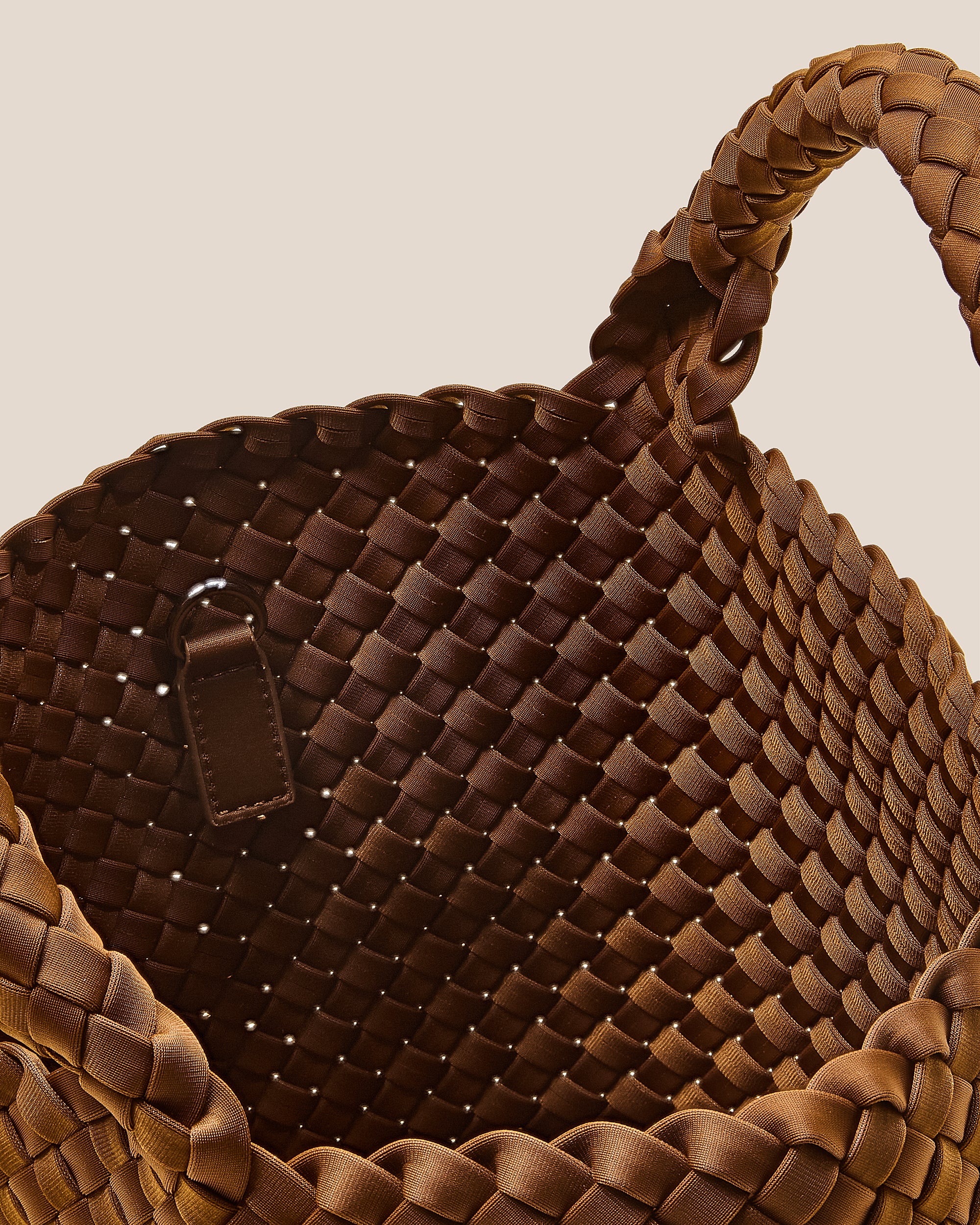 St. Barths Small Tote in Teak | Interior