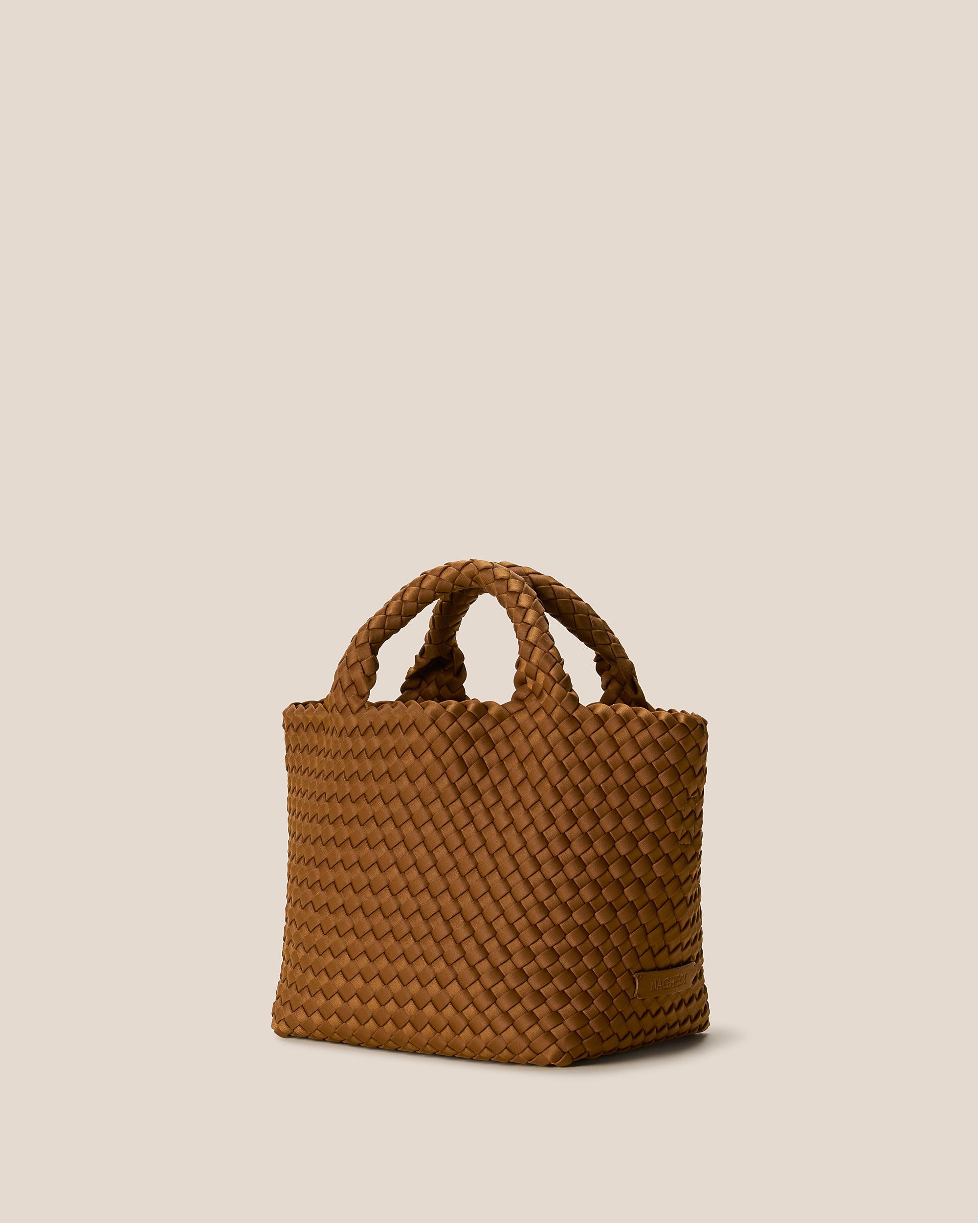 St. Barths Small Tote in Teak | Side