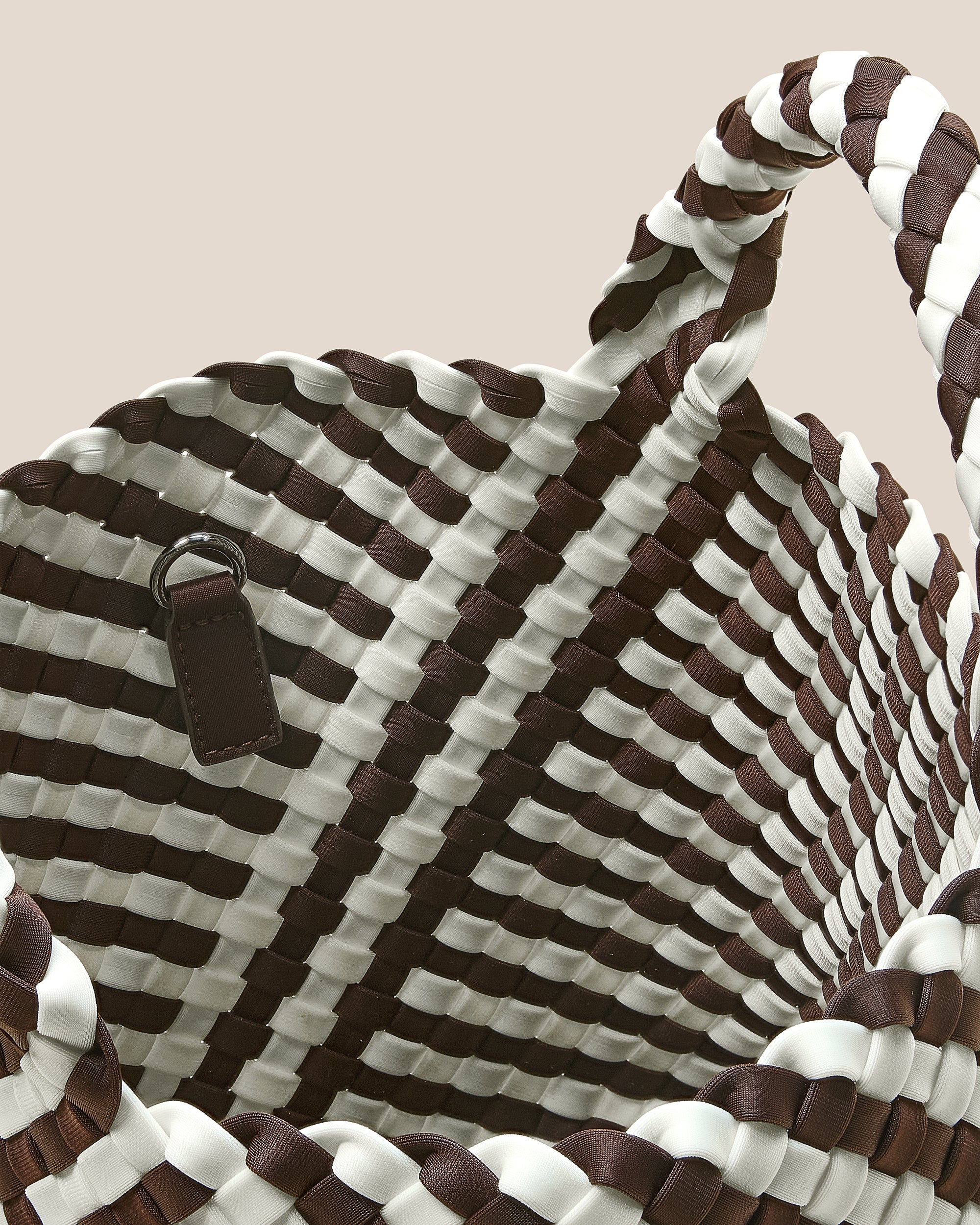 St. Barths Small Tote Striped Geo in Roma | Interior