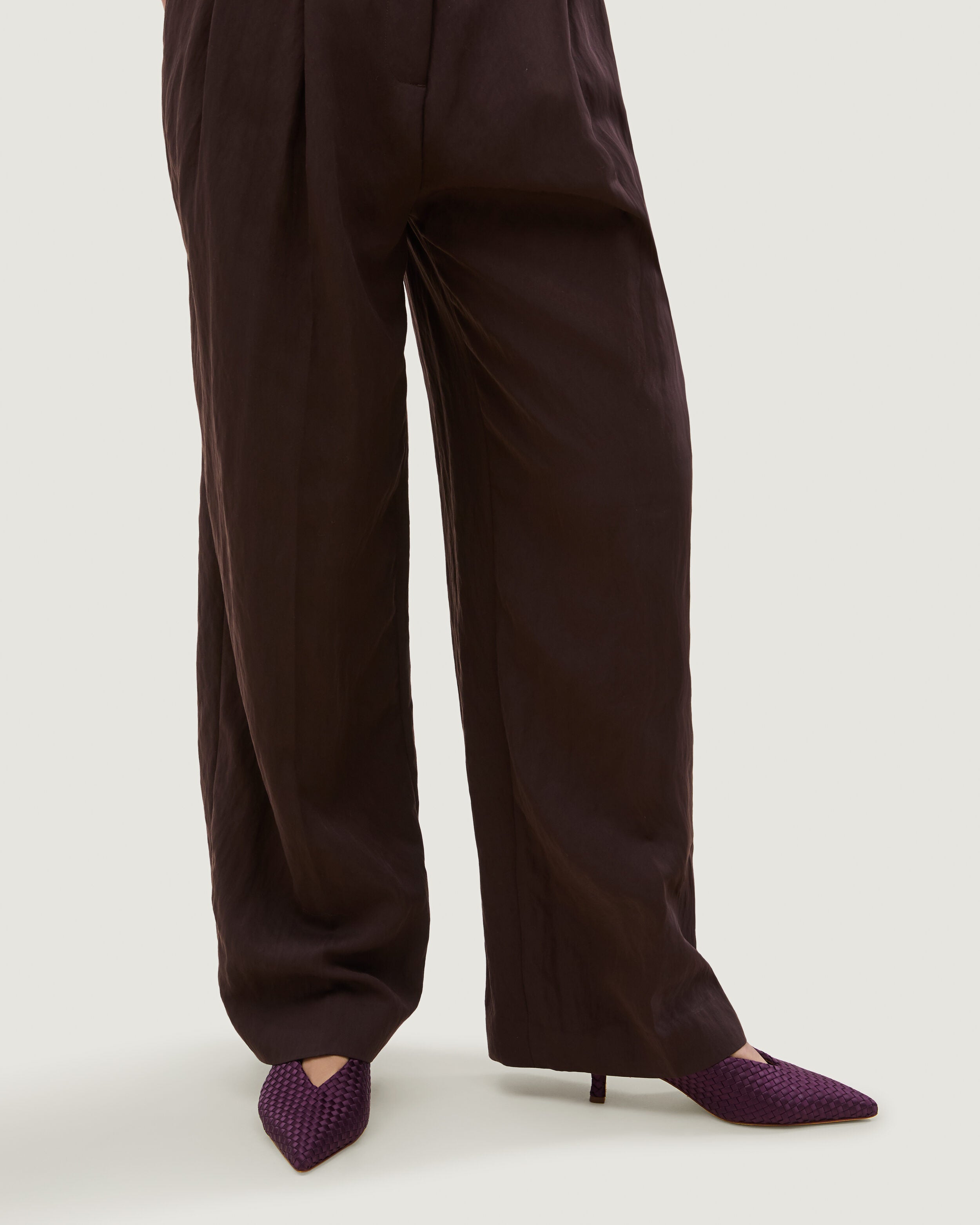 Strada  in Currant shown on model.