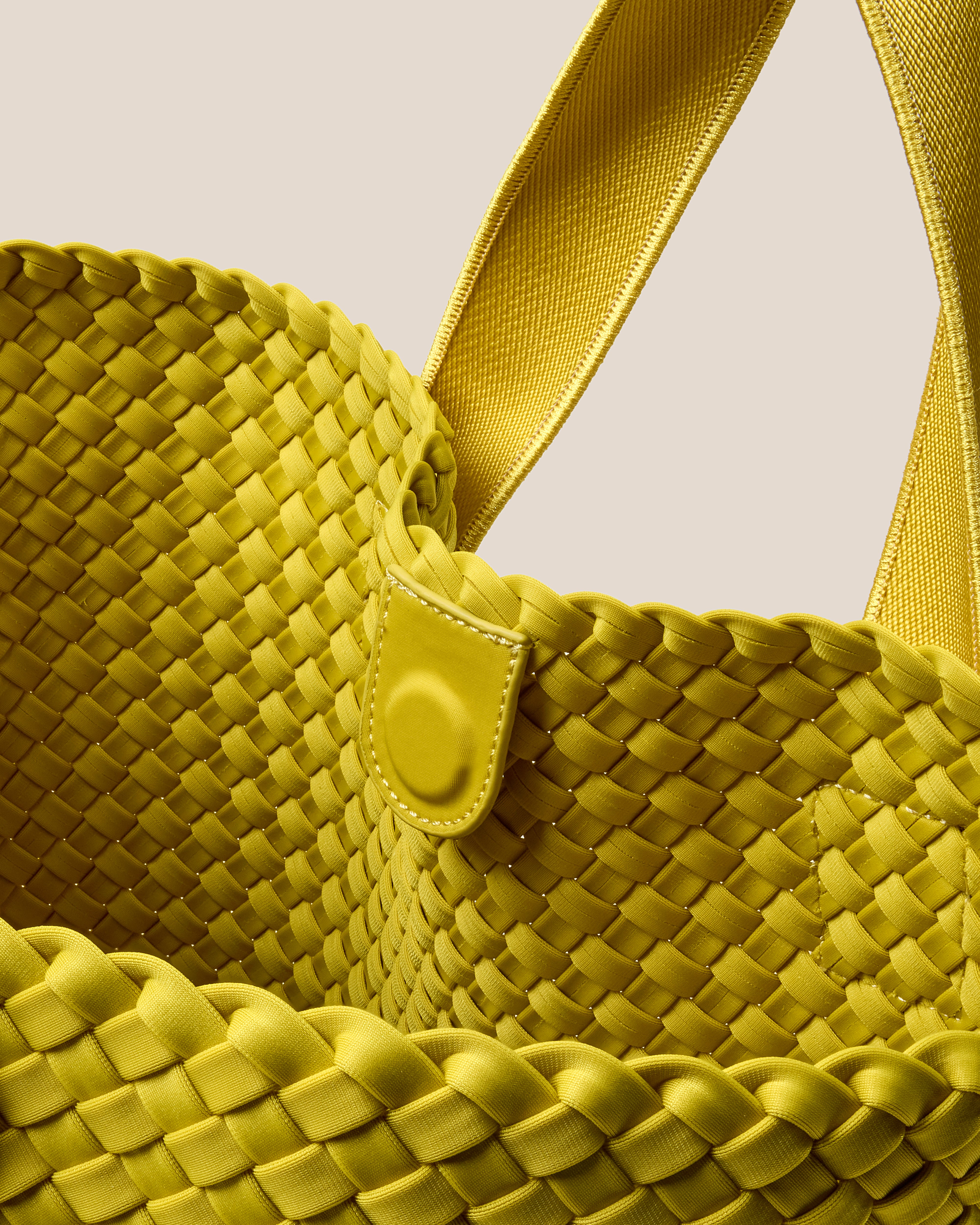 Tulum Medium Tote | Ochre - Inside