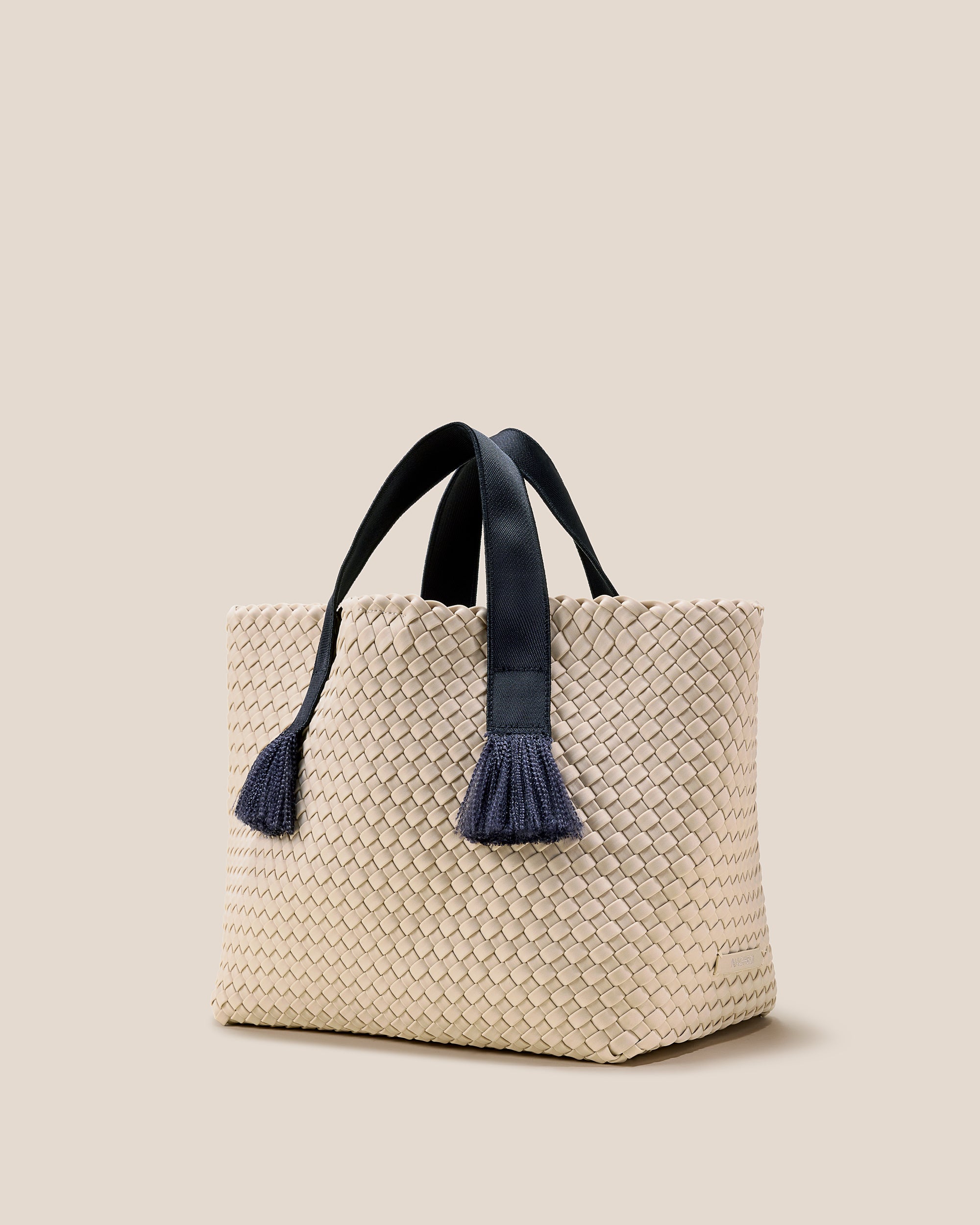 Tulum Medium Tote in Moon | Side