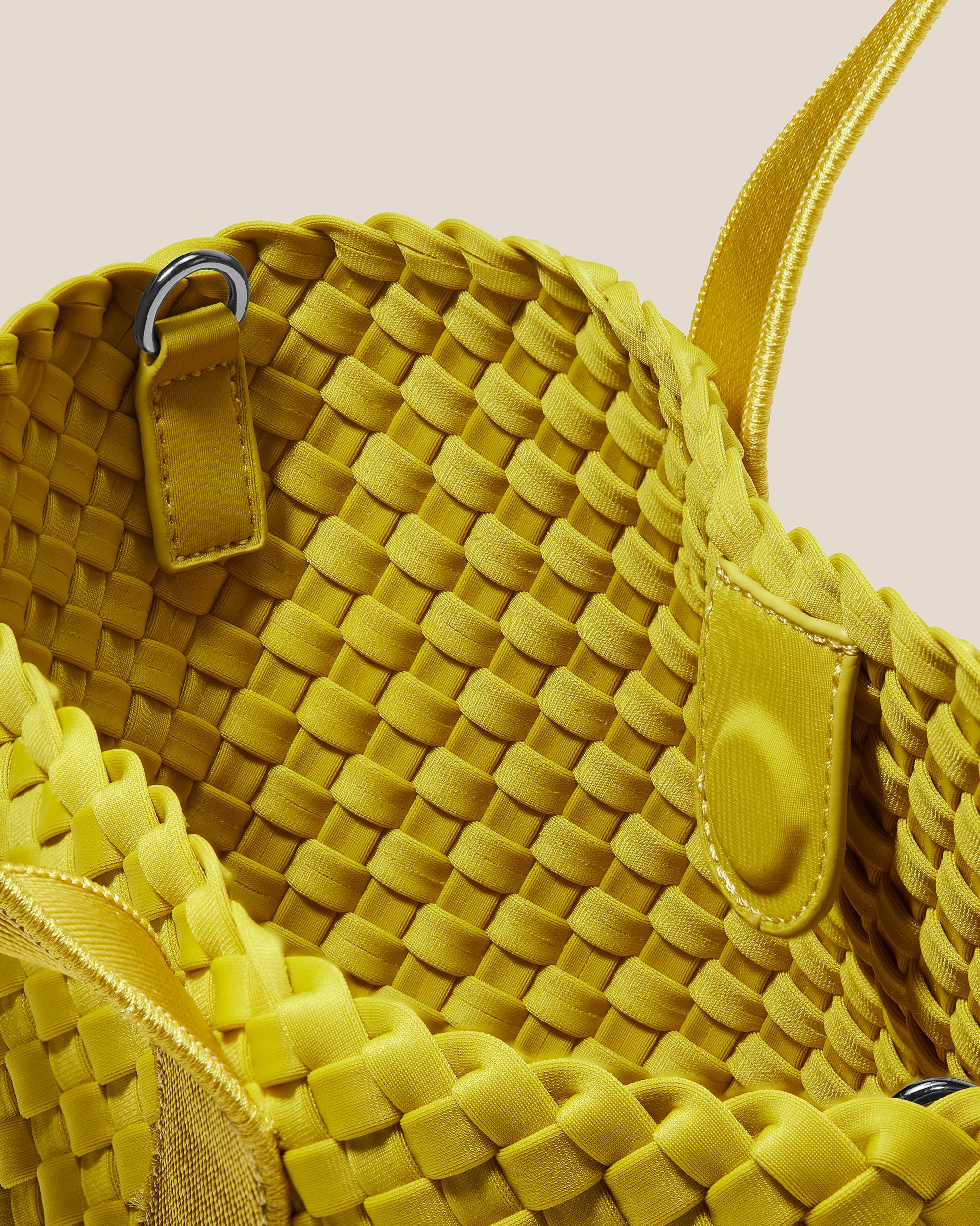 Tulum Small Tote in Ochre | Interior