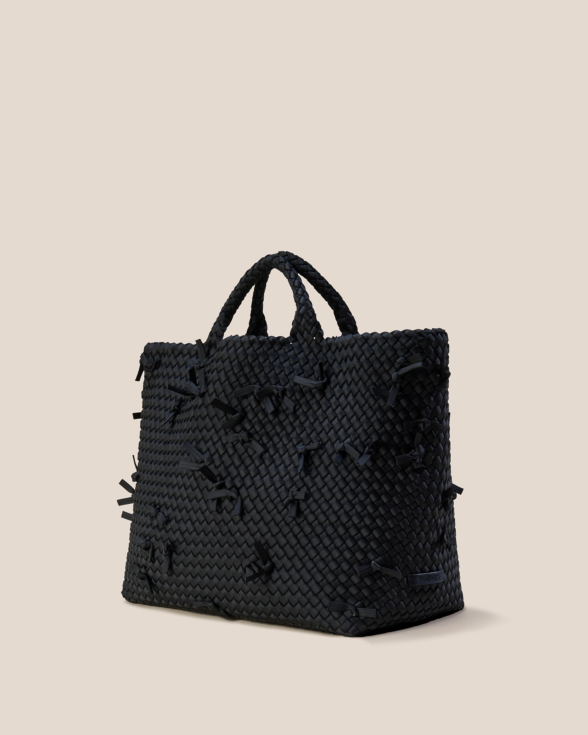 Waste Not St. Barths Large Tote in Onyx | Side