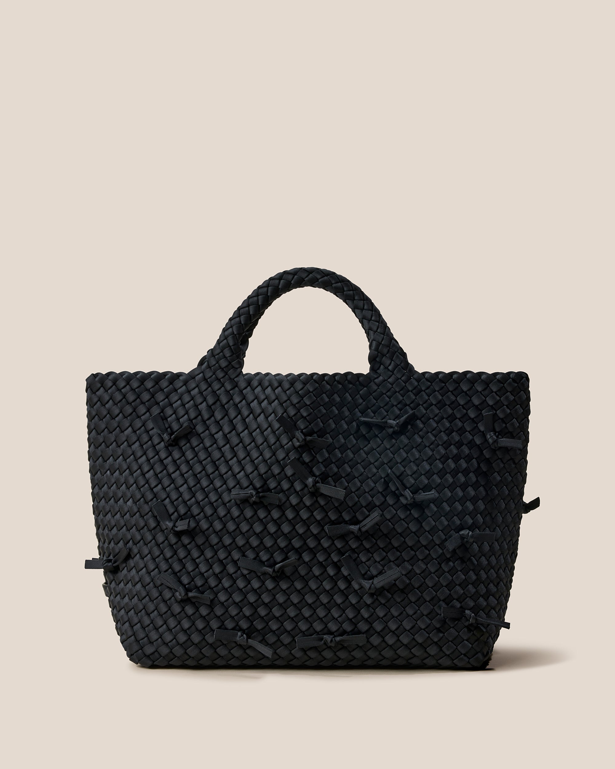 Waste Not St. Barths Medium Tote Knots in Onyx | Main