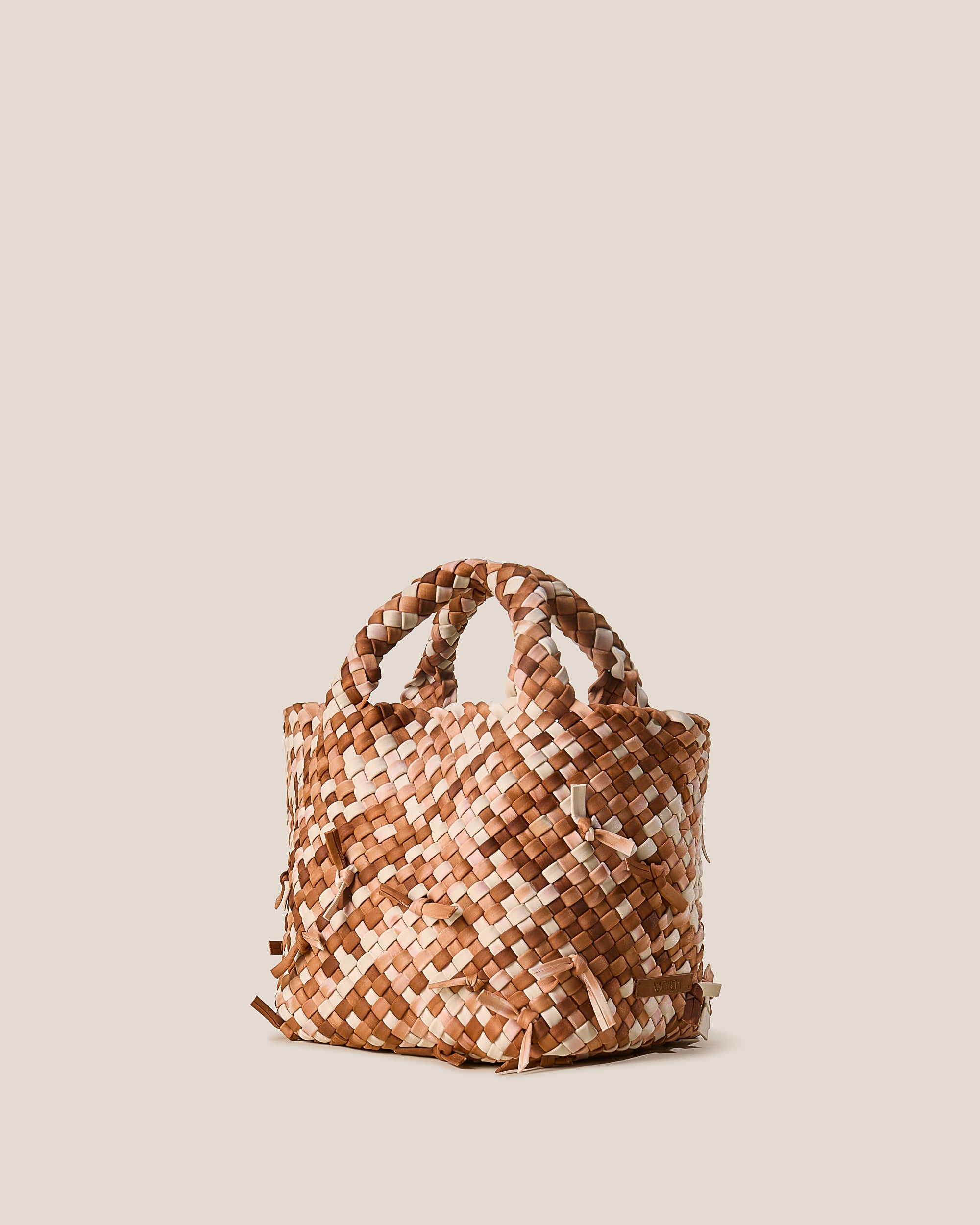 Waste Not St. Barths Small Tote Watercolor in Fawn | Side